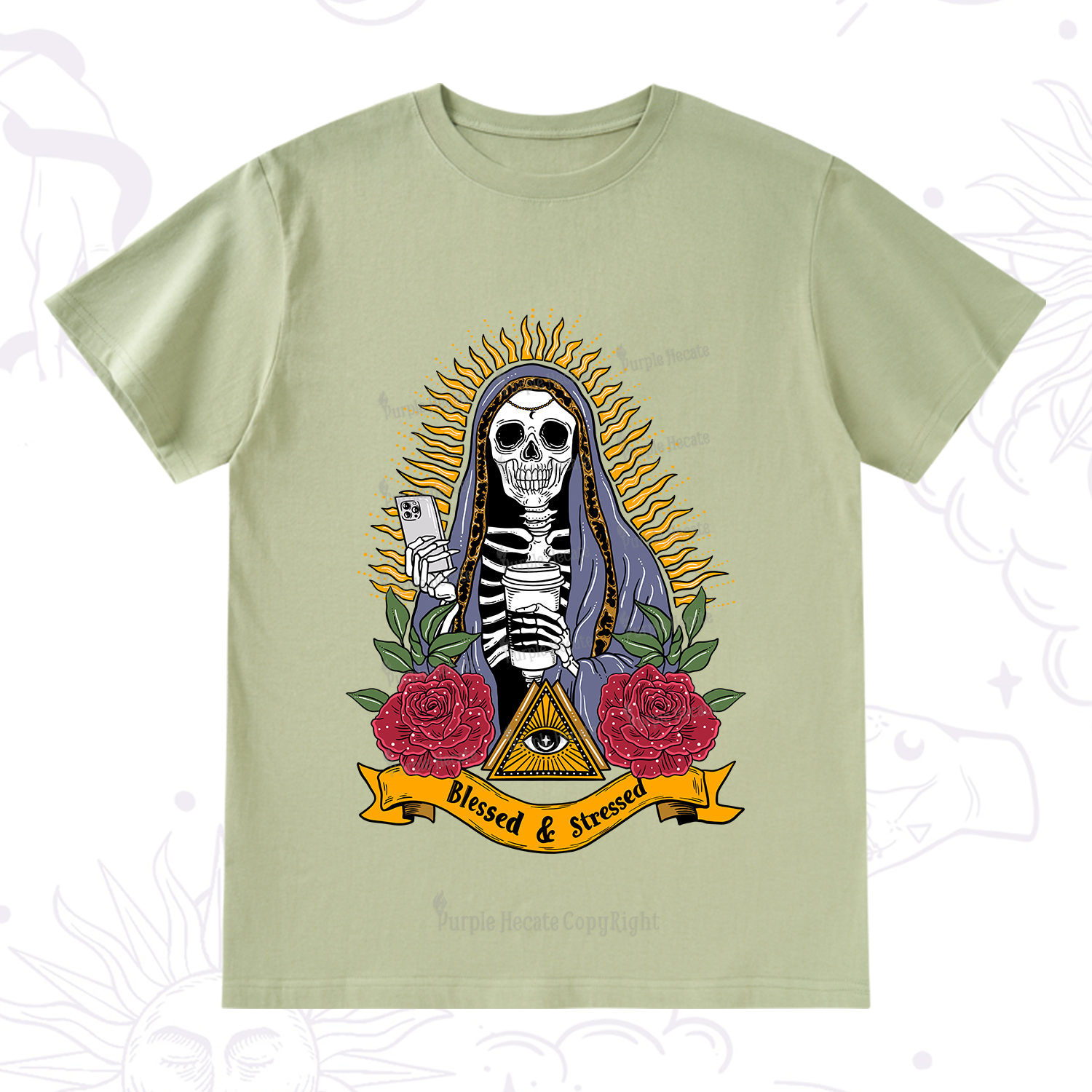 Purplehecate Blessed And Stressed T-Shirt