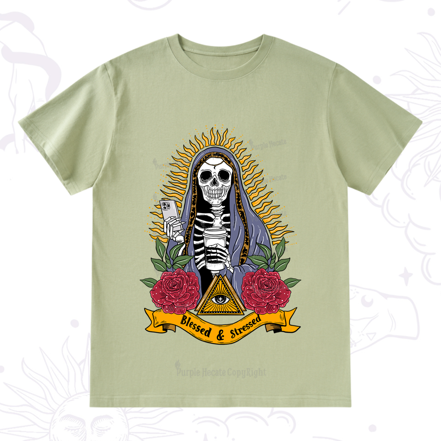 Purplehecate Blessed And Stressed T-Shirt