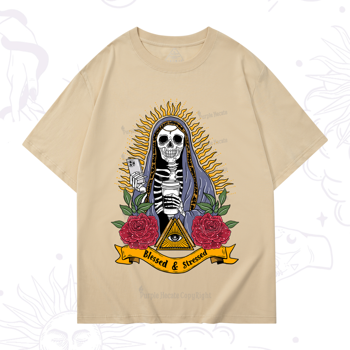 Purplehecate Blessed And Stressed T-Shirt