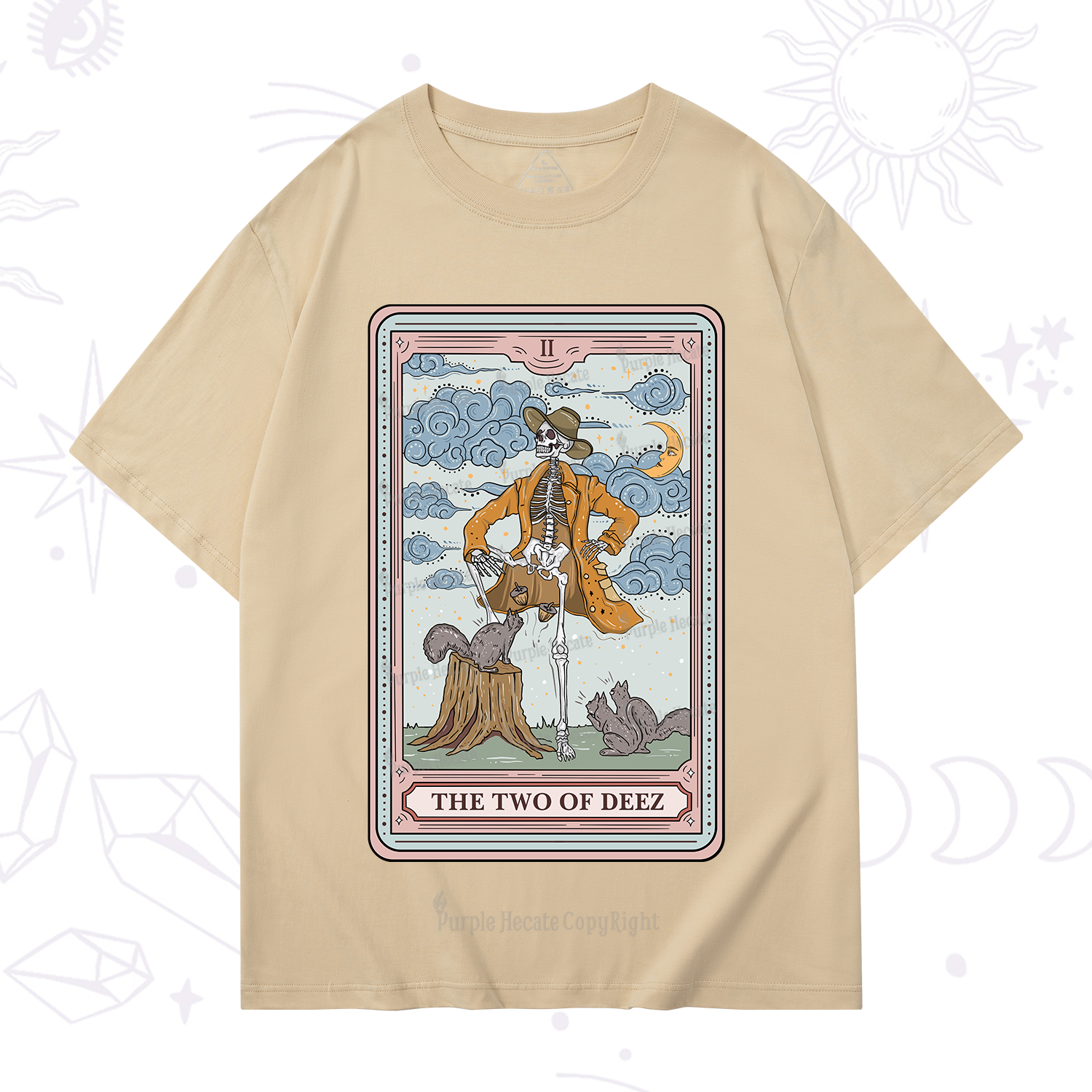 Purplehecate The Two Of Deez Tarot T-Shirt