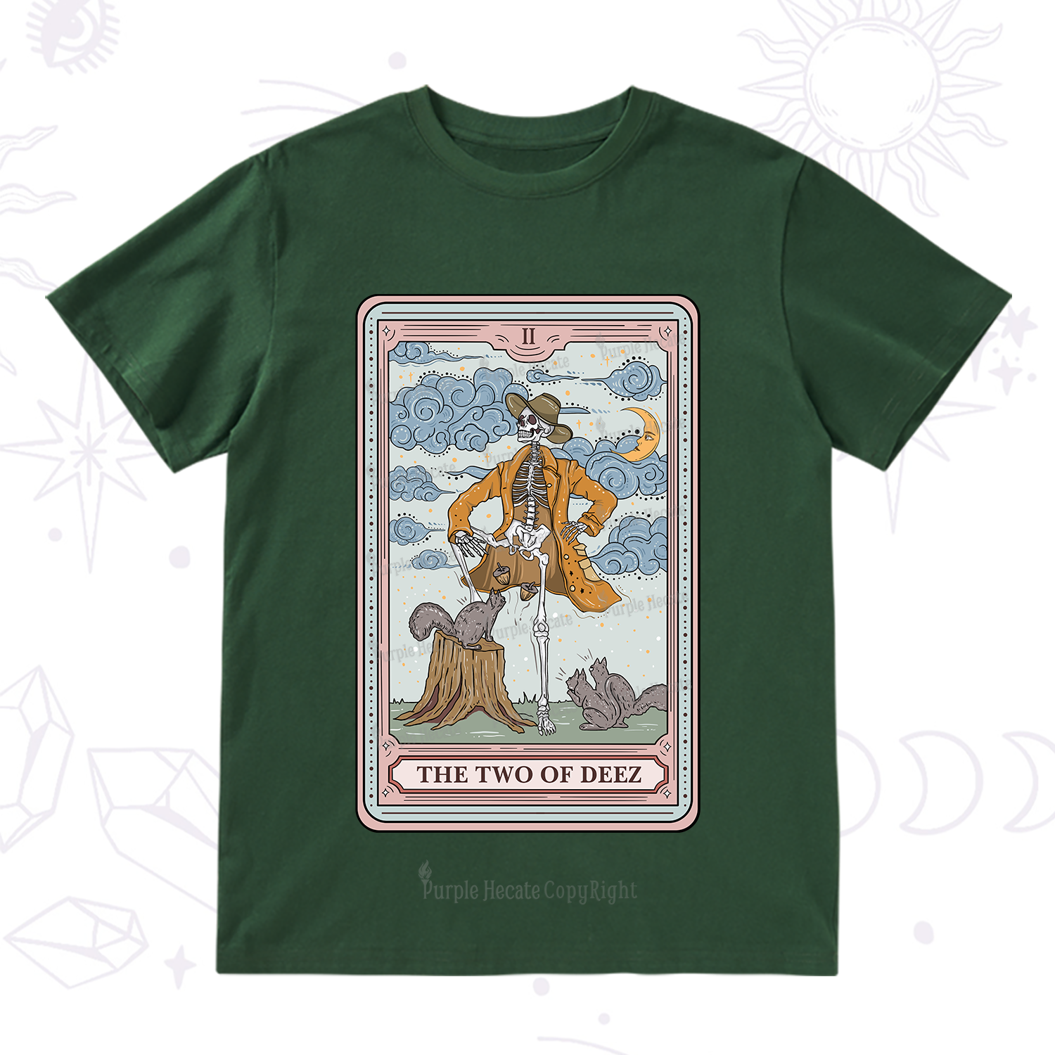 Purplehecate The Two Of Deez Tarot T-Shirt