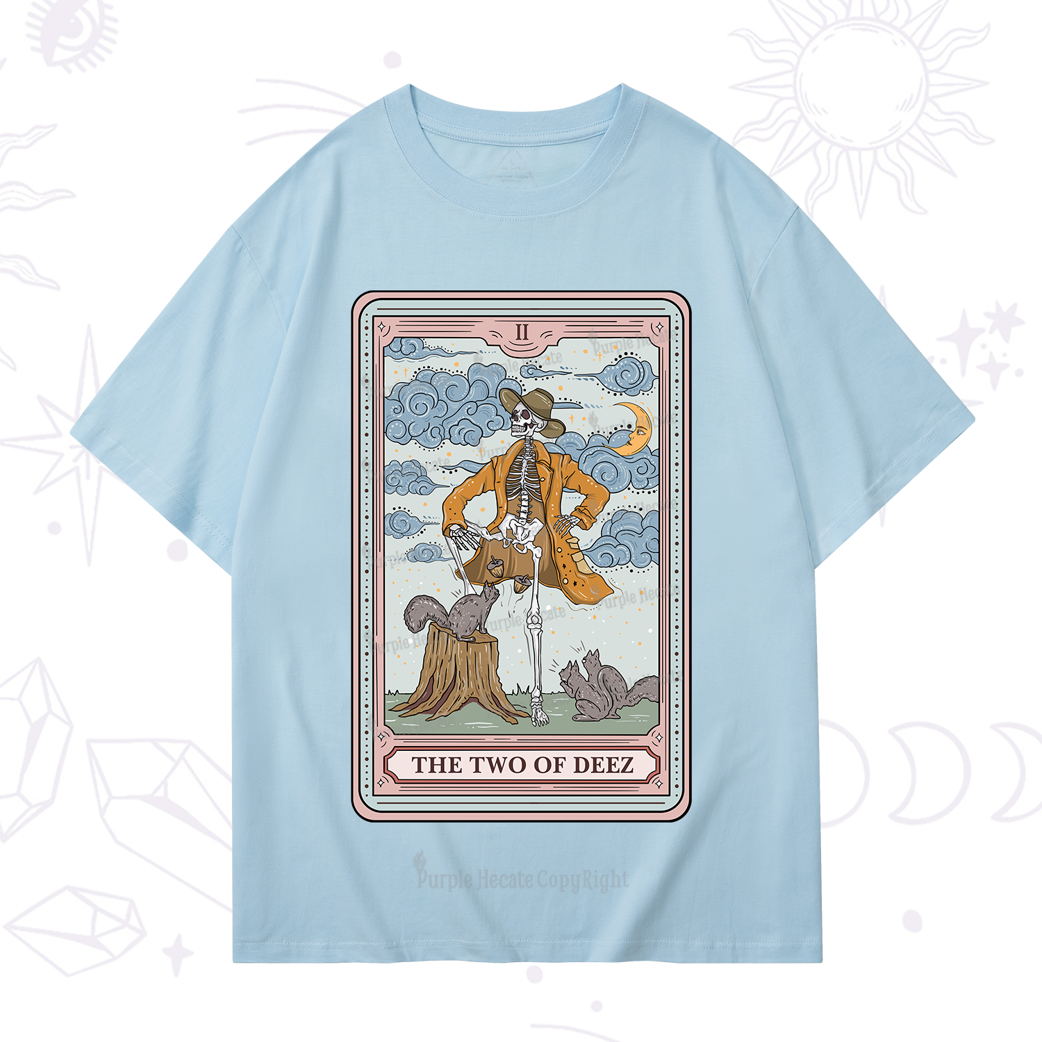 Purplehecate The Two Of Deez Tarot T-Shirt
