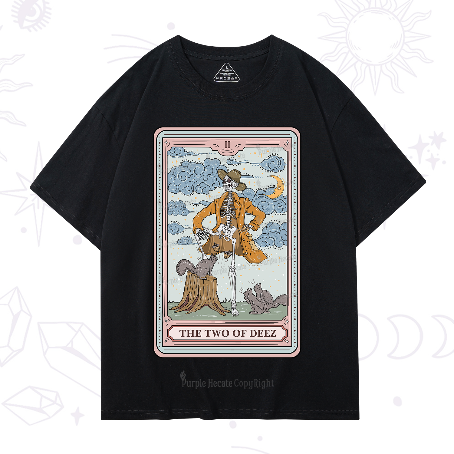 Purplehecate The Two Of Deez Tarot T-Shirt