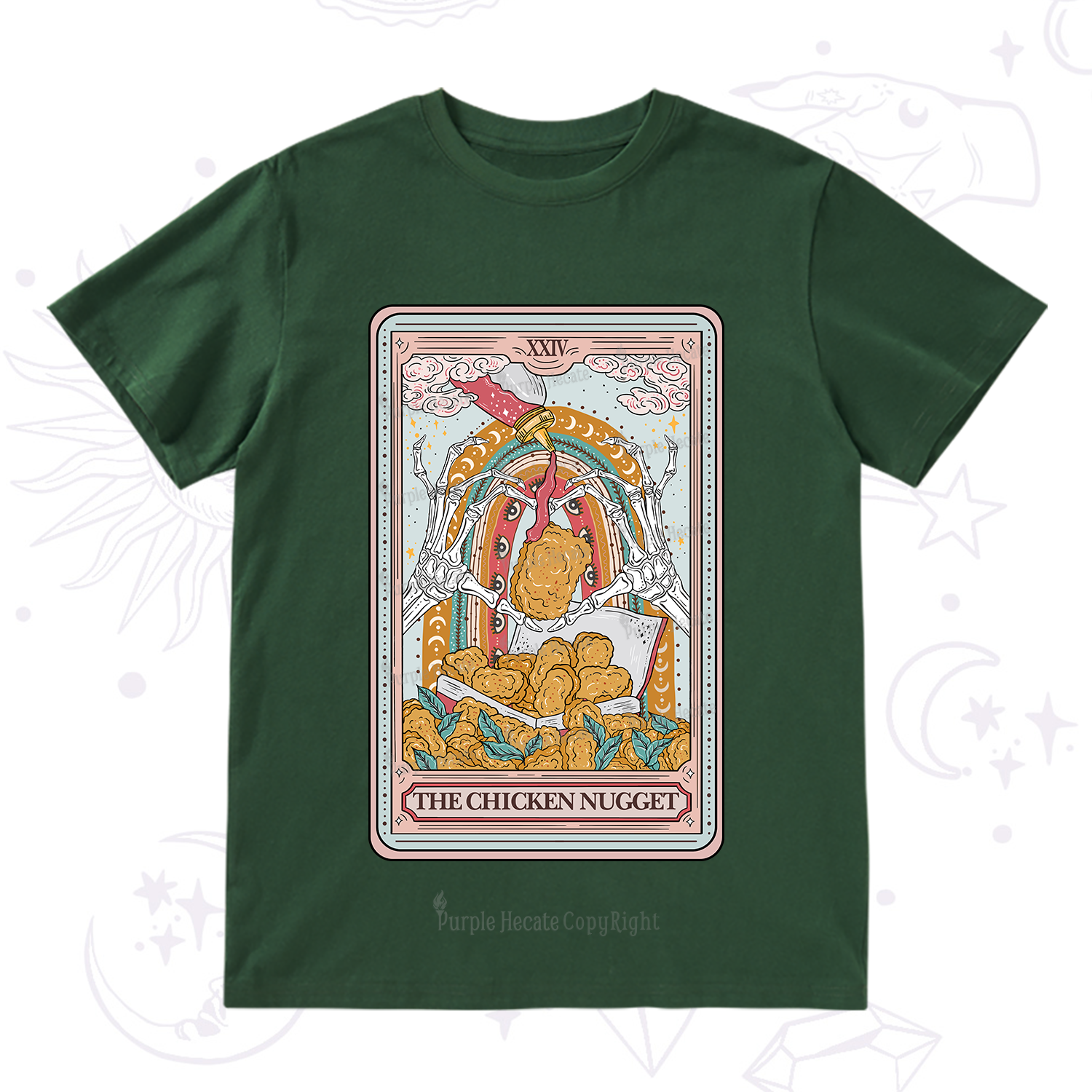Purplehecate The Chicken Nugget Tarot T-Shirt