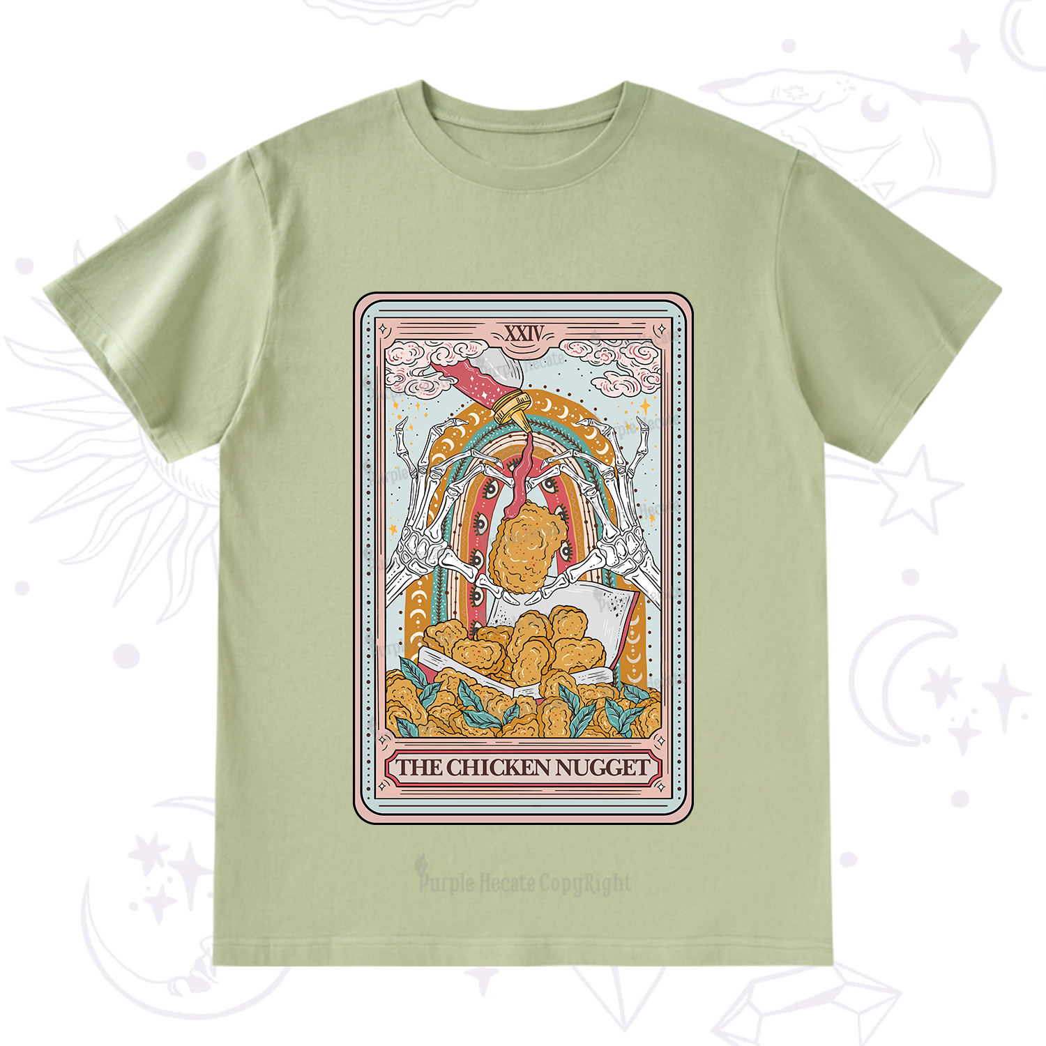 Purplehecate The Chicken Nugget Tarot T-Shirt