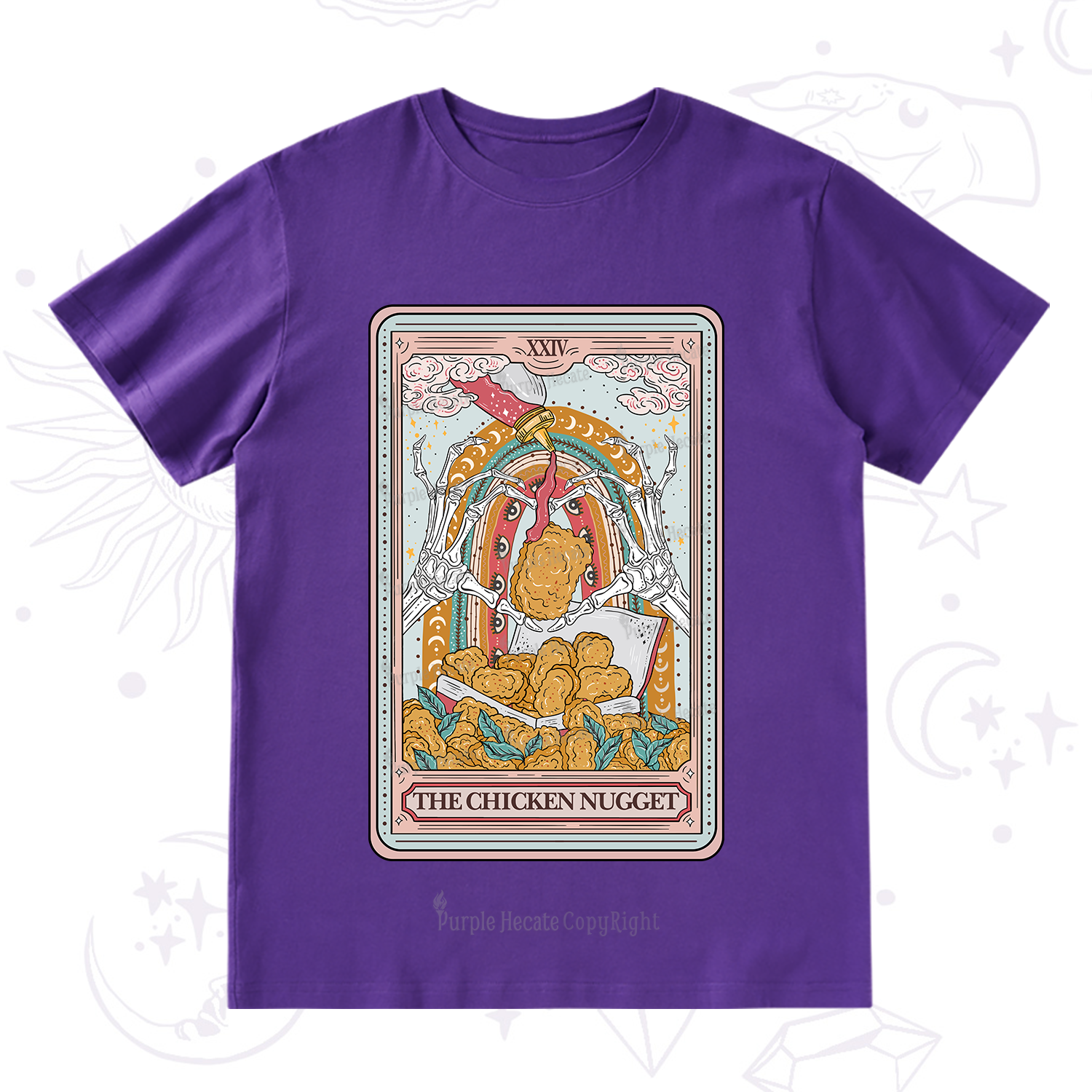 Purplehecate The Chicken Nugget Tarot T-Shirt