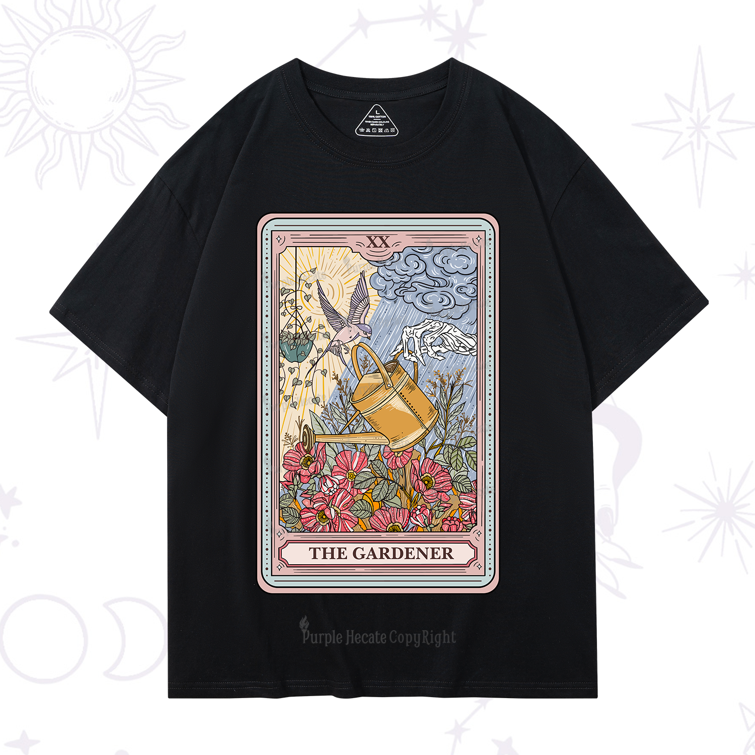 Purplehecate The Gardener Tarot T-Shirt