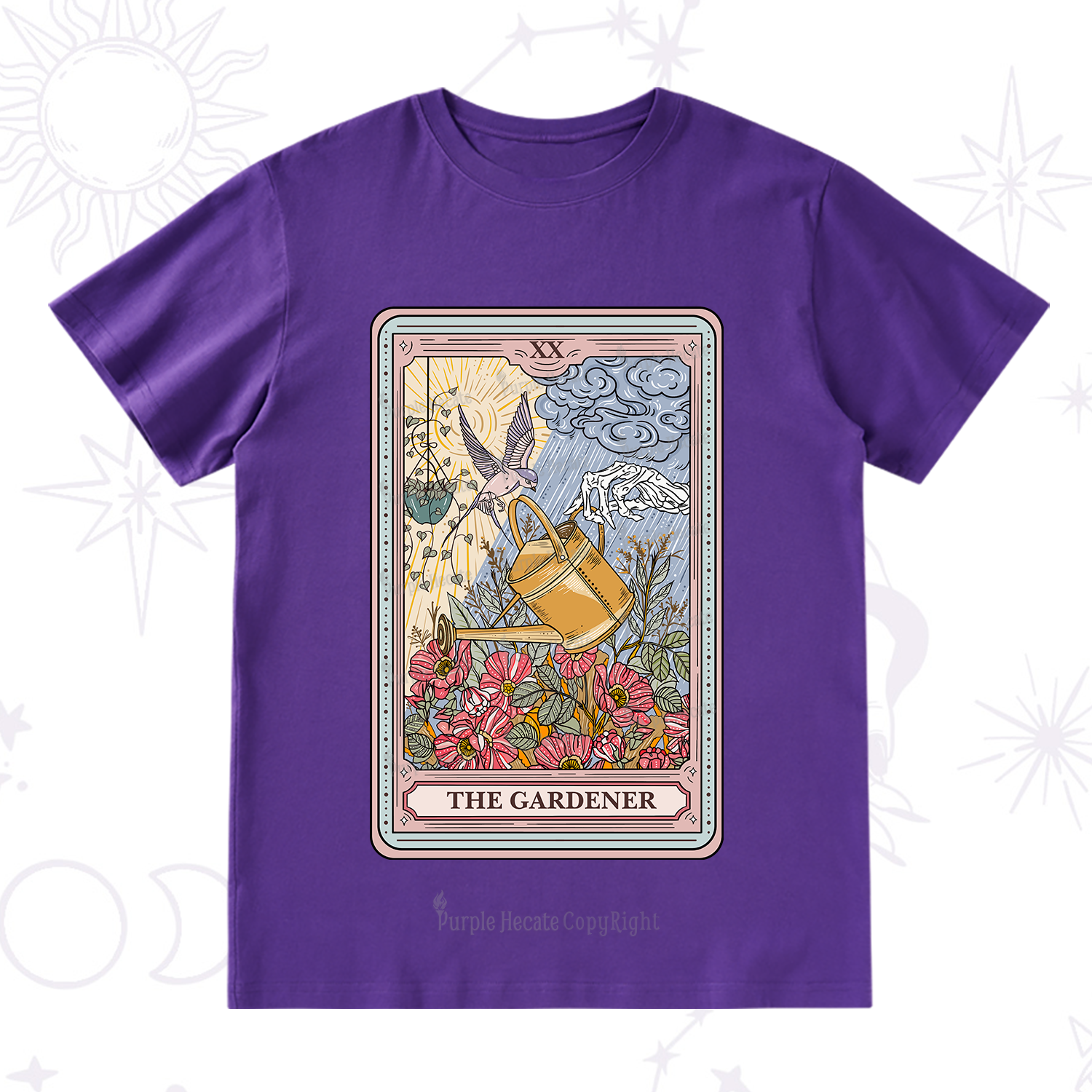 Purplehecate The Gardener Tarot T-Shirt