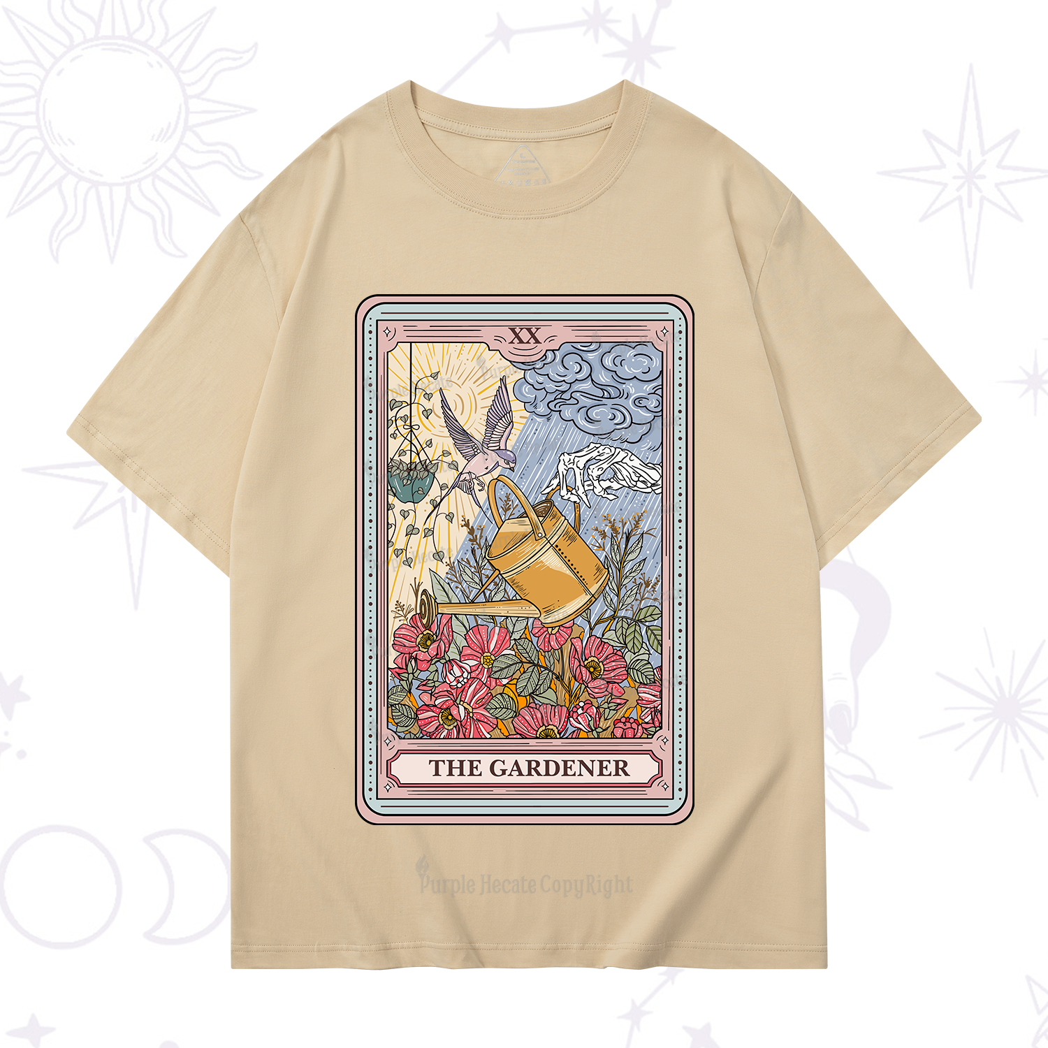 Purplehecate The Gardener Tarot T-Shirt