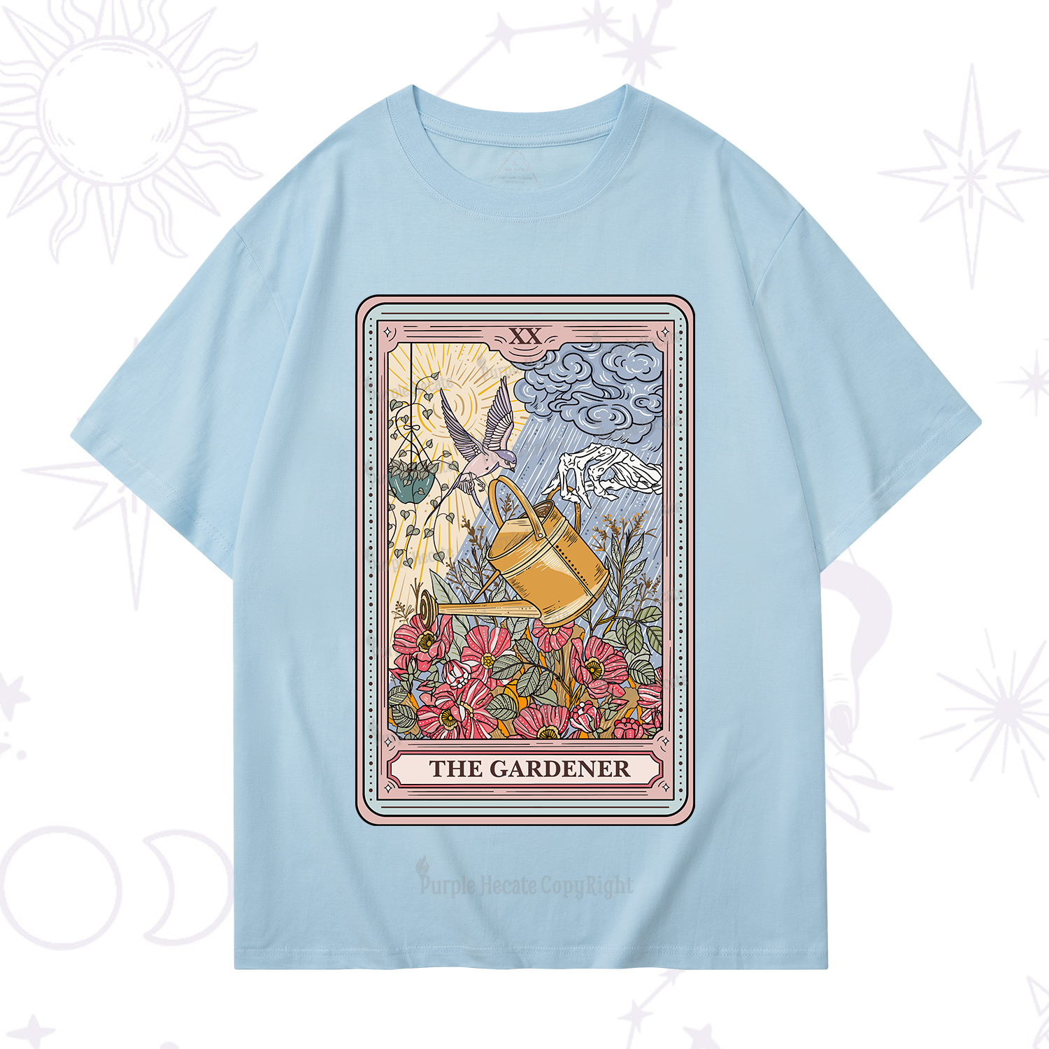 Purplehecate The Gardener Tarot T-Shirt