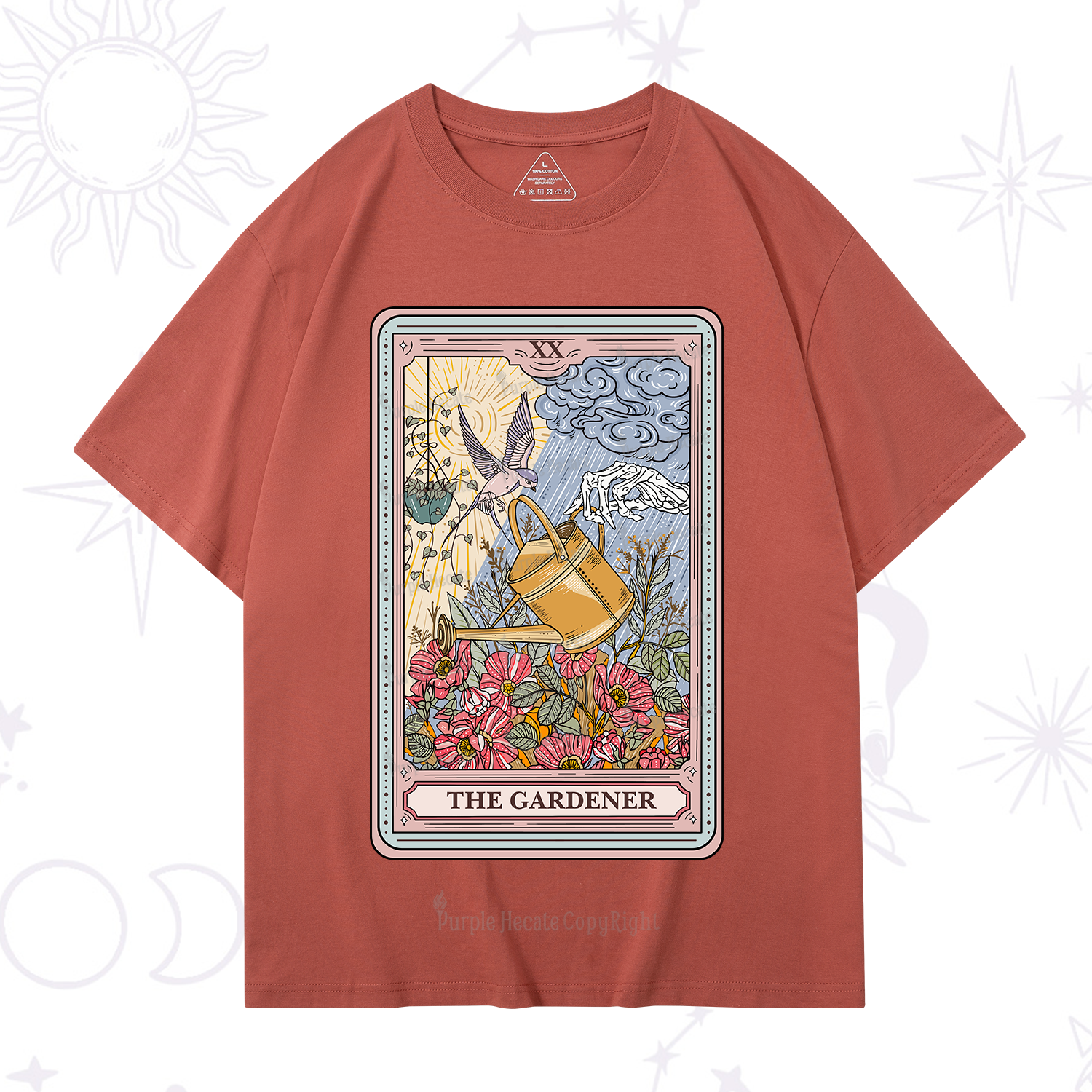 Purplehecate The Gardener Tarot T-Shirt