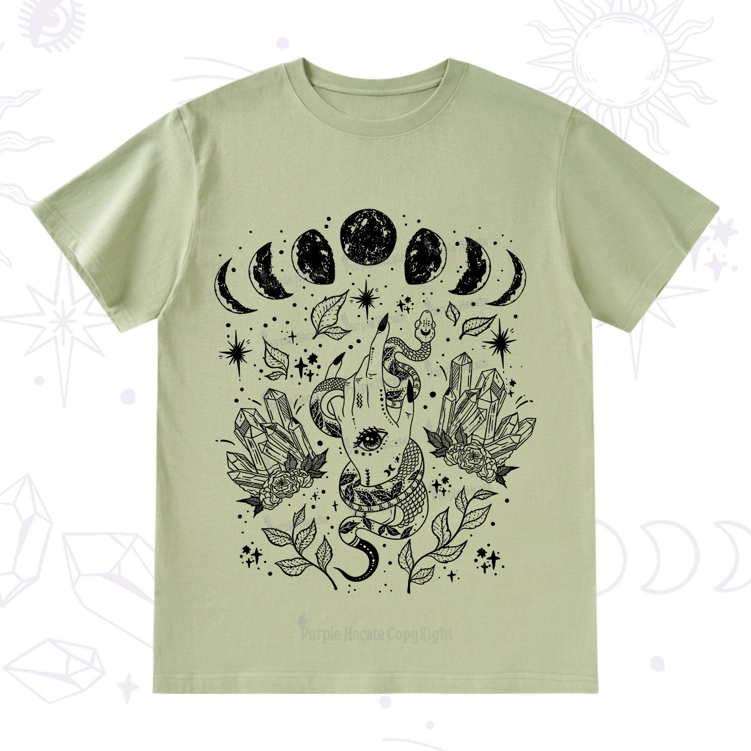 Purplehecate Reach For The Moon T-Shirt