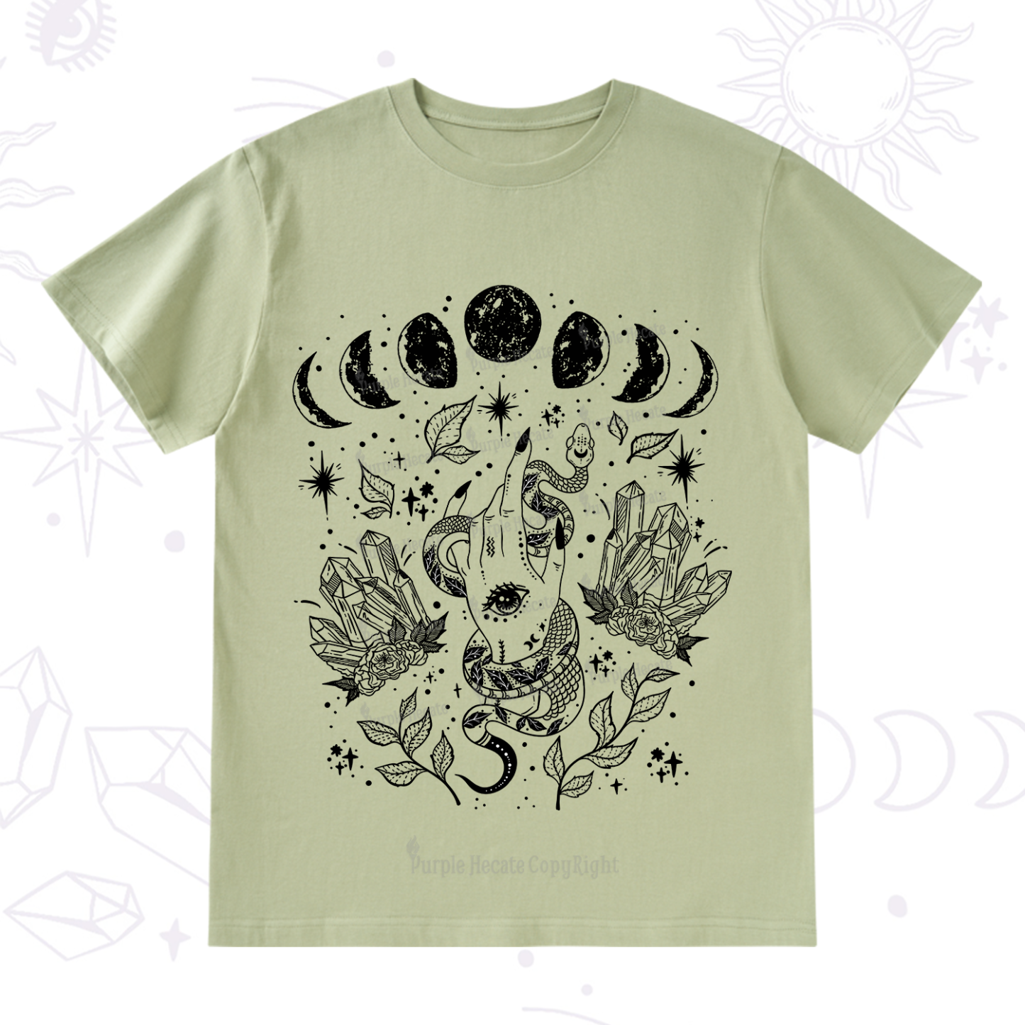 Purplehecate Reach For The Moon T-Shirt