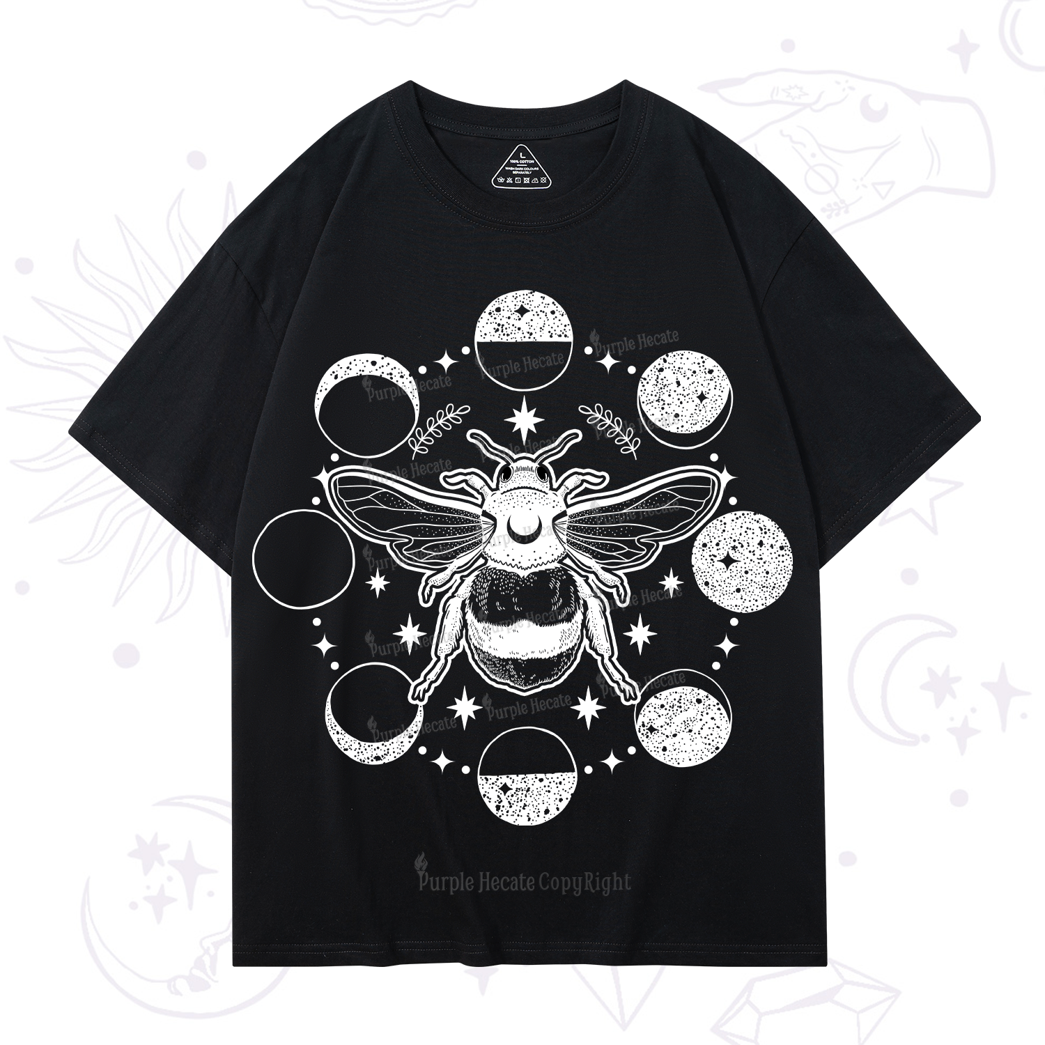 Purplehecate Moon Bee T-Shirt