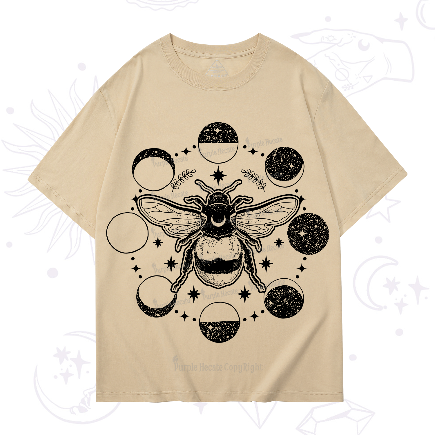 Purplehecate Moon Bee T-Shirt