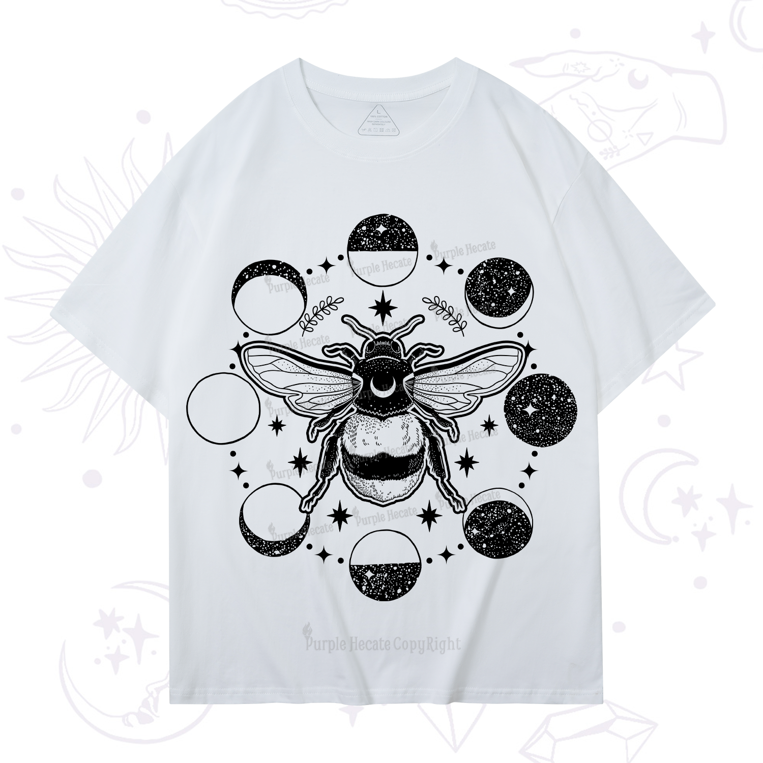 Purplehecate Moon Bee T-Shirt