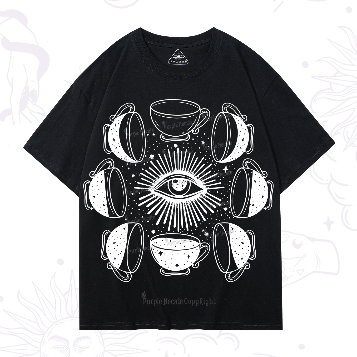Purplehecate Moon Phase Coffee T-Shirt
