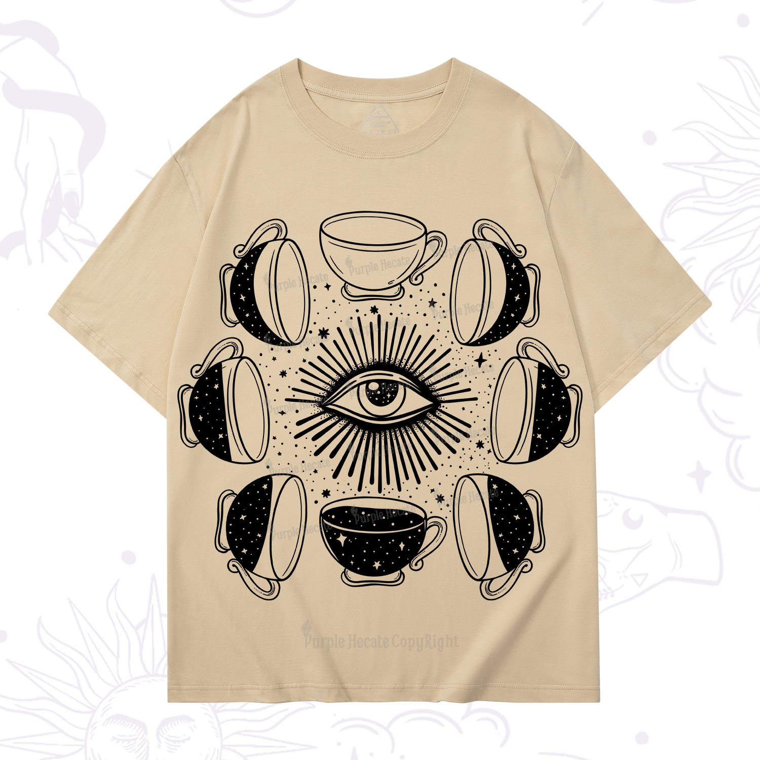 Purplehecate Moon Phase Coffee T-Shirt