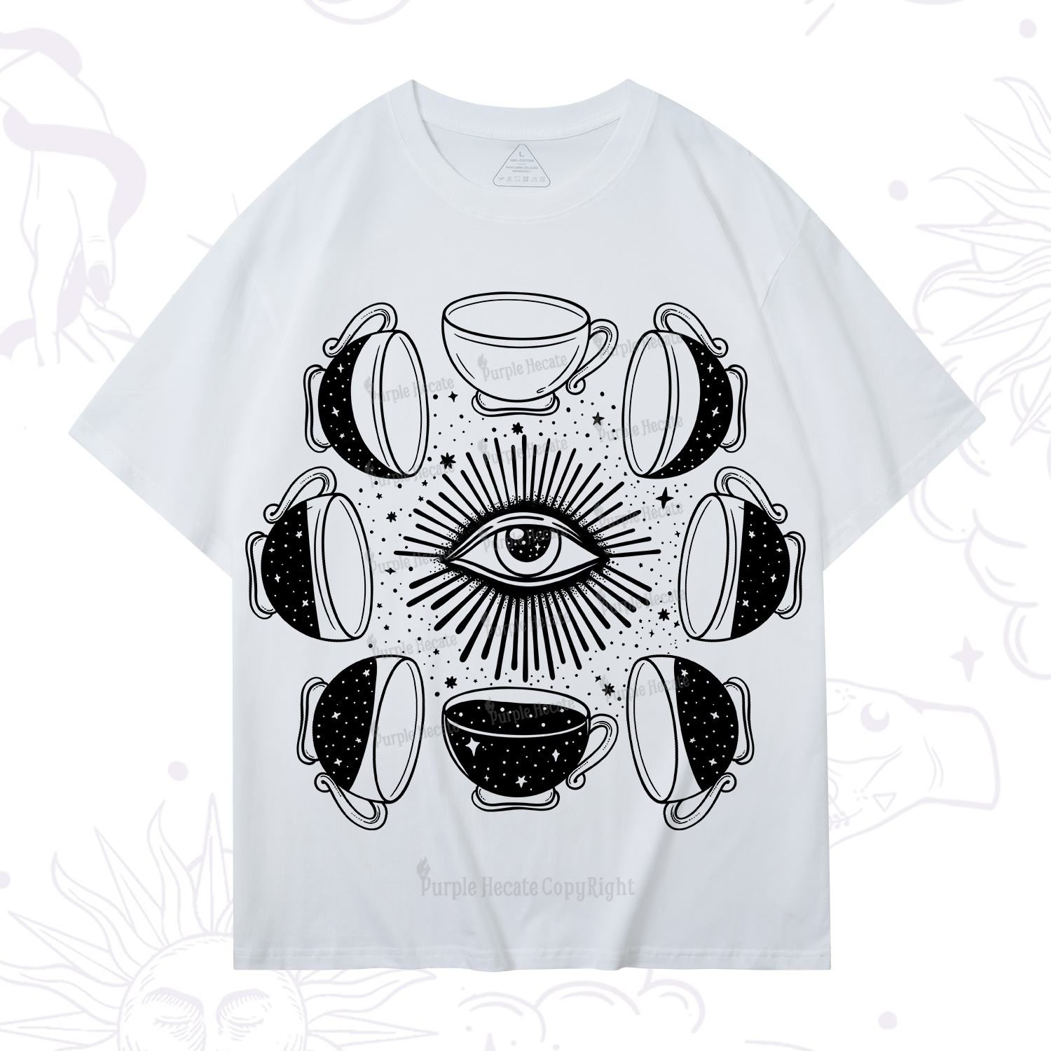 Purplehecate Moon Phase Coffee T-Shirt