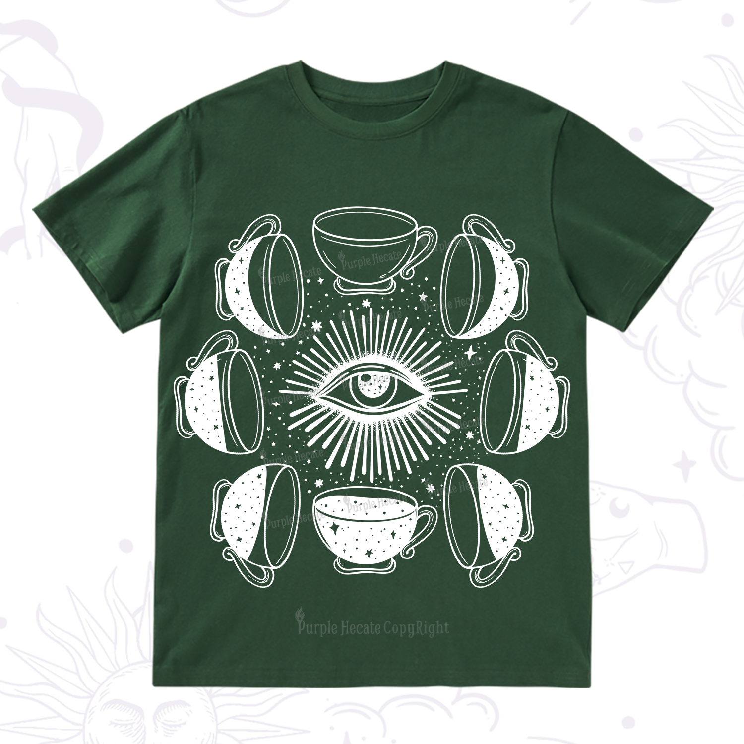 Purplehecate Moon Phase Coffee T-Shirt