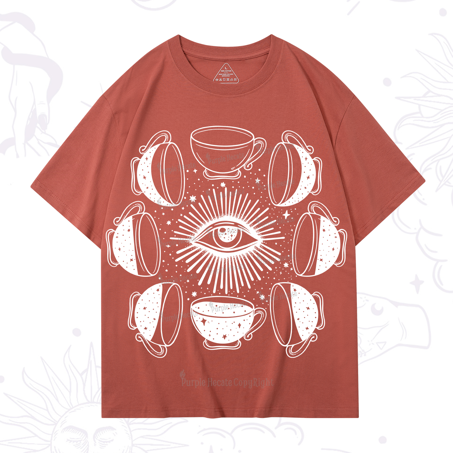 Purplehecate Moon Phase Coffee T-Shirt