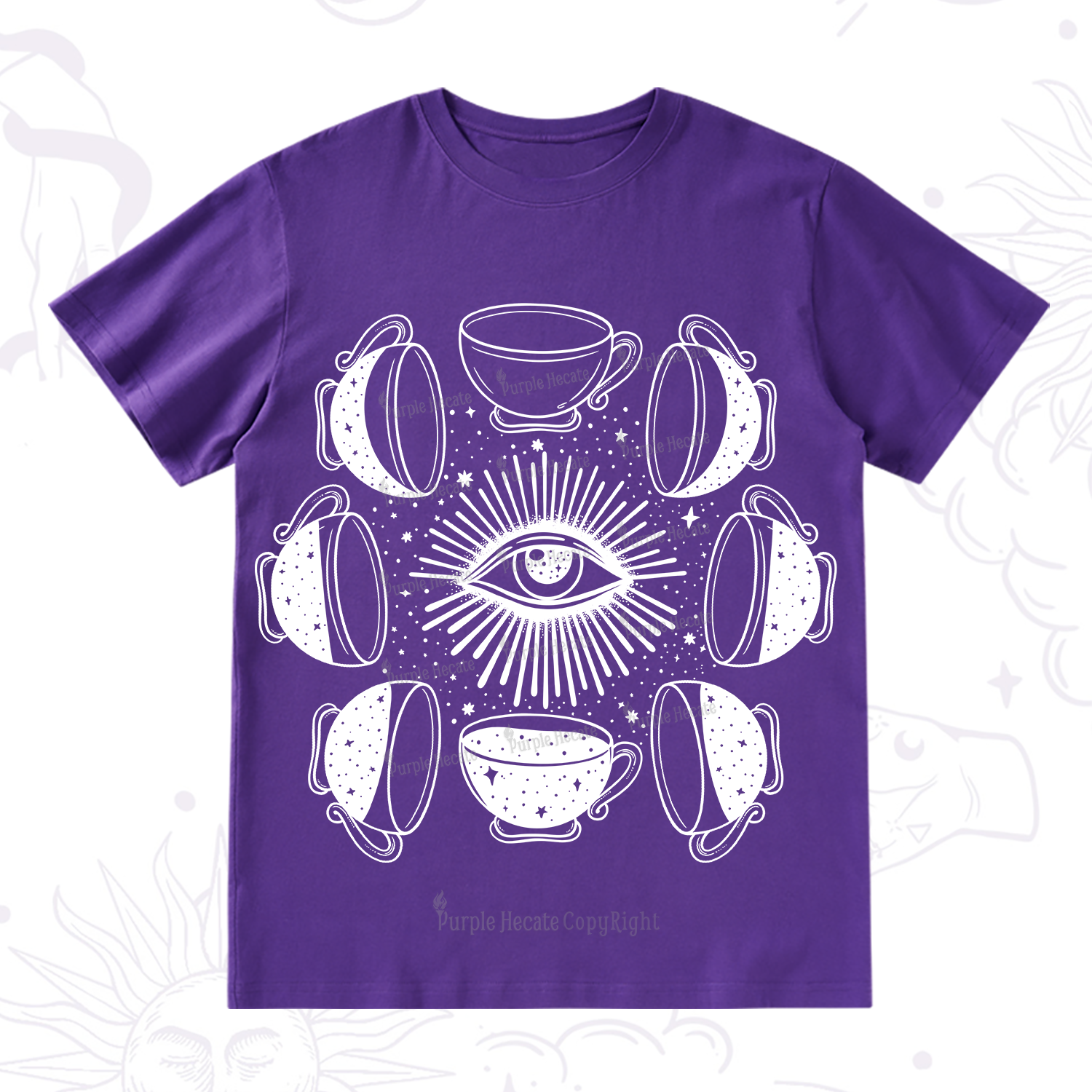 Purplehecate Moon Phase Coffee T-Shirt