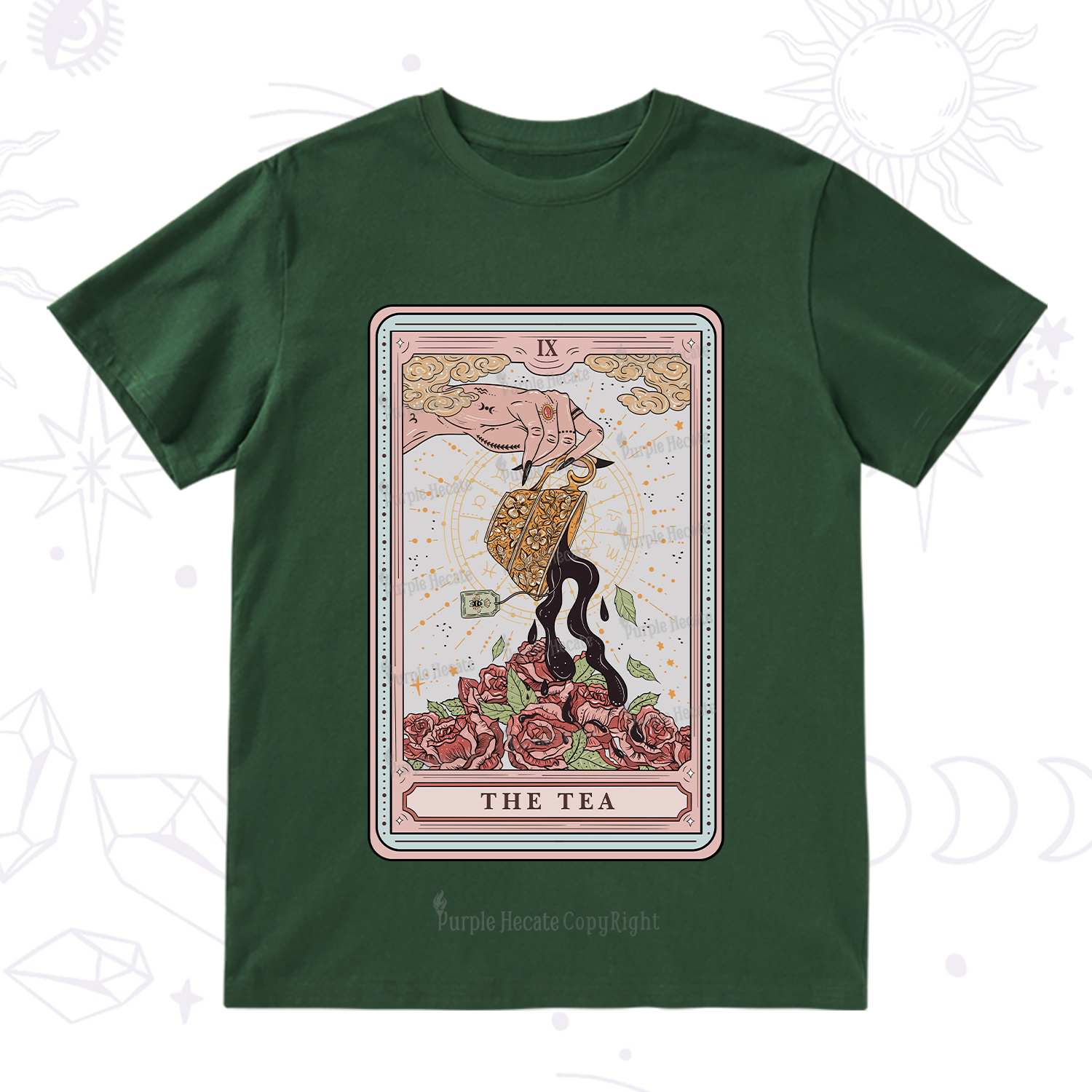 Purplehecate The Tea Tarot T-Shirt
