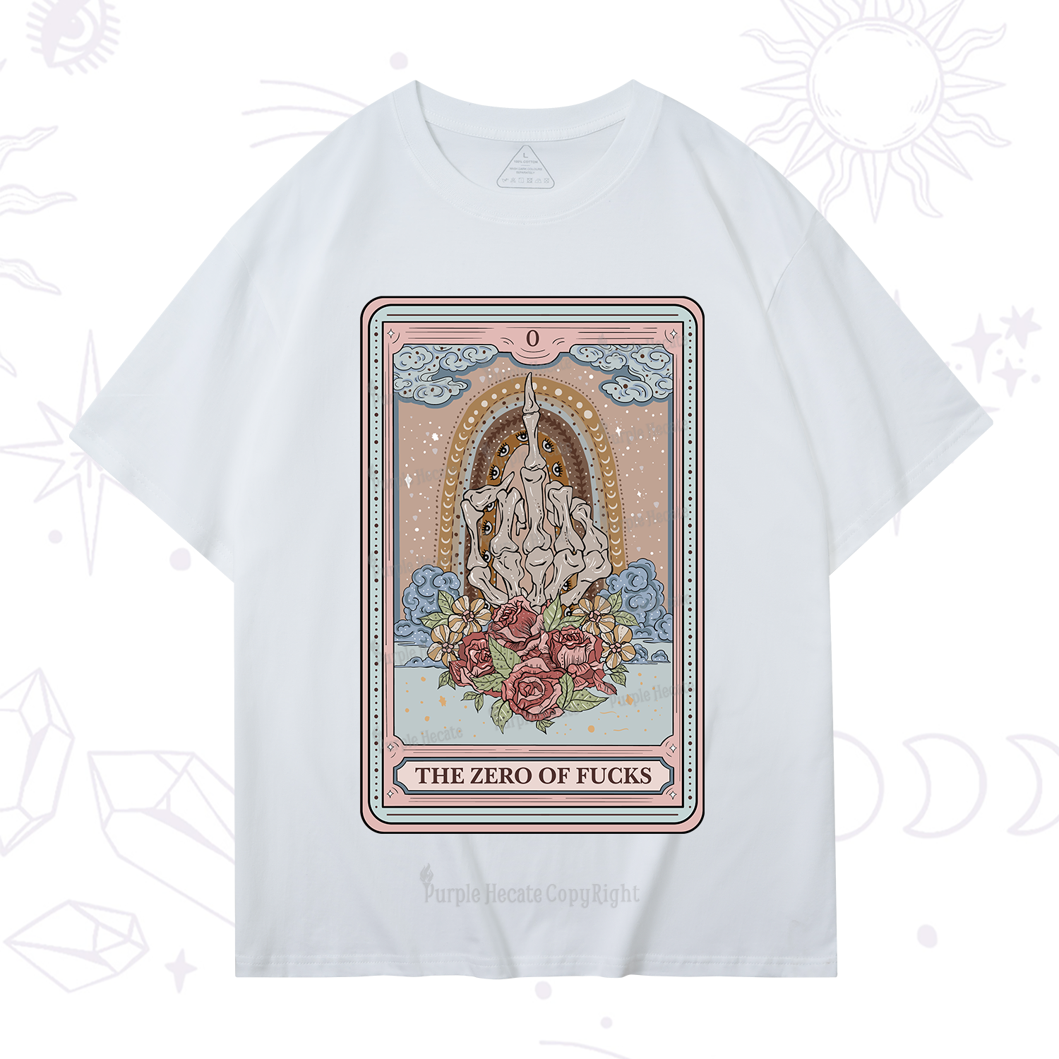 Purplehecate The Zero Of Fucks Tarot T-Shirt