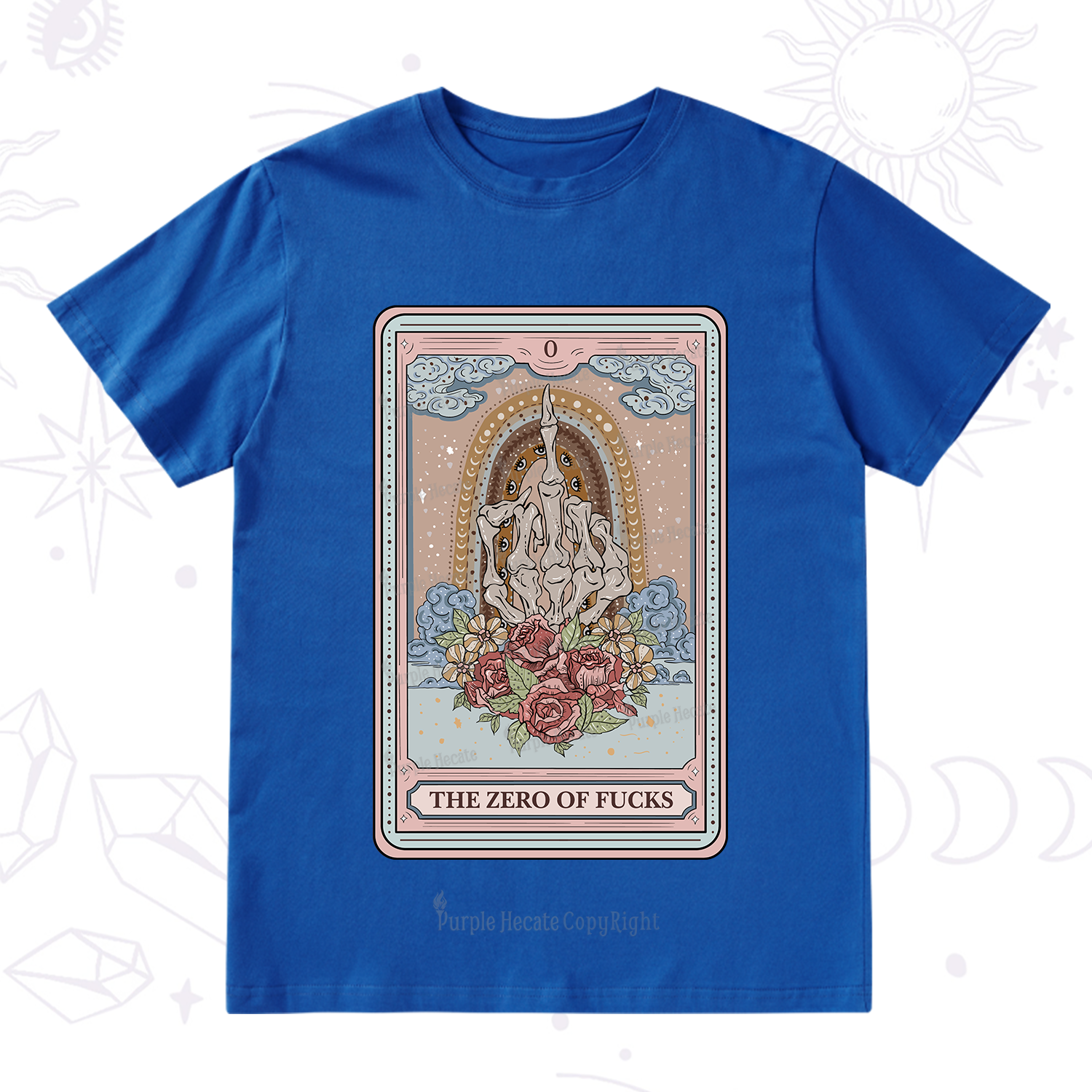 Purplehecate The Zero Of Fucks Tarot T-Shirt