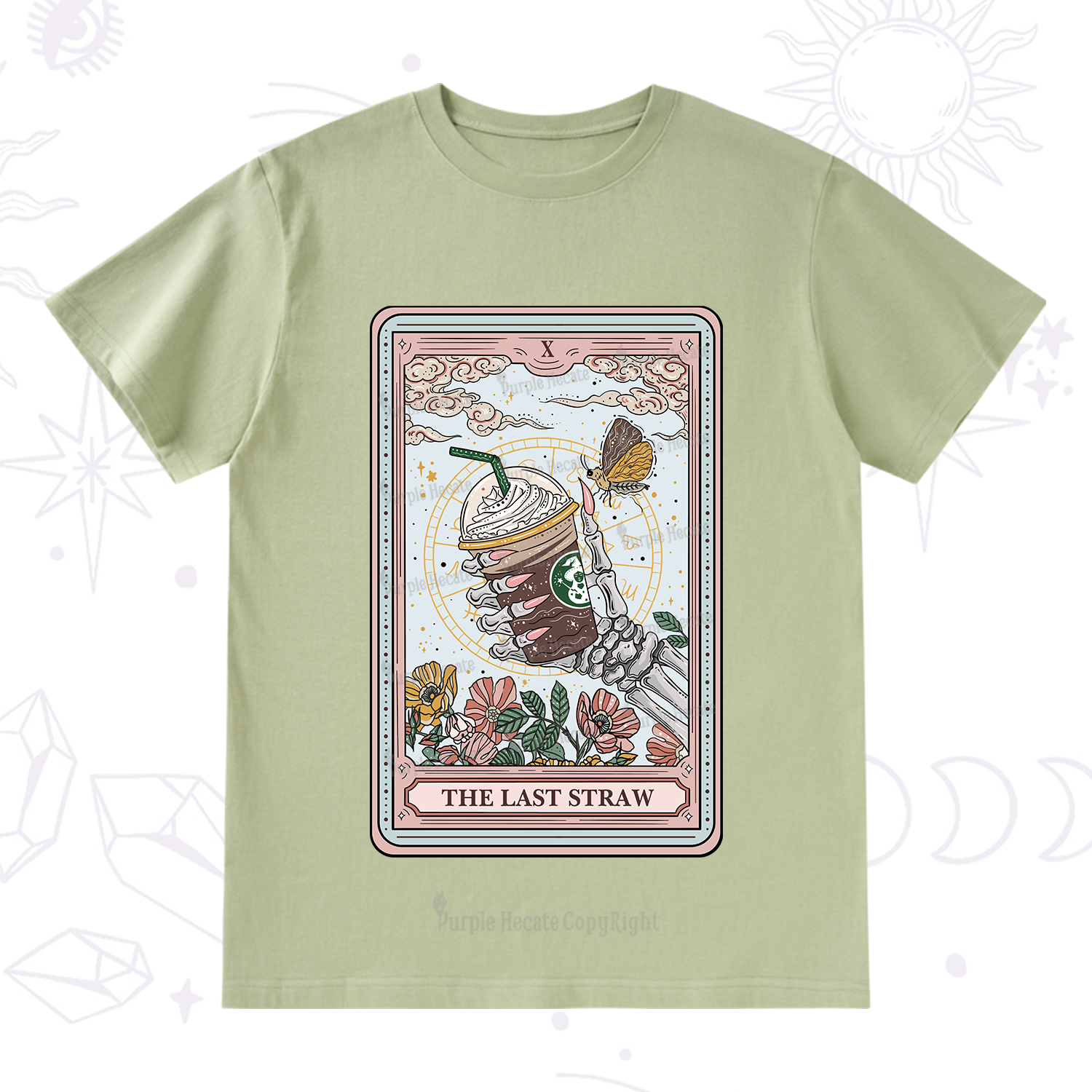 Purplehecate The Last Straw Tarot T-Shirt