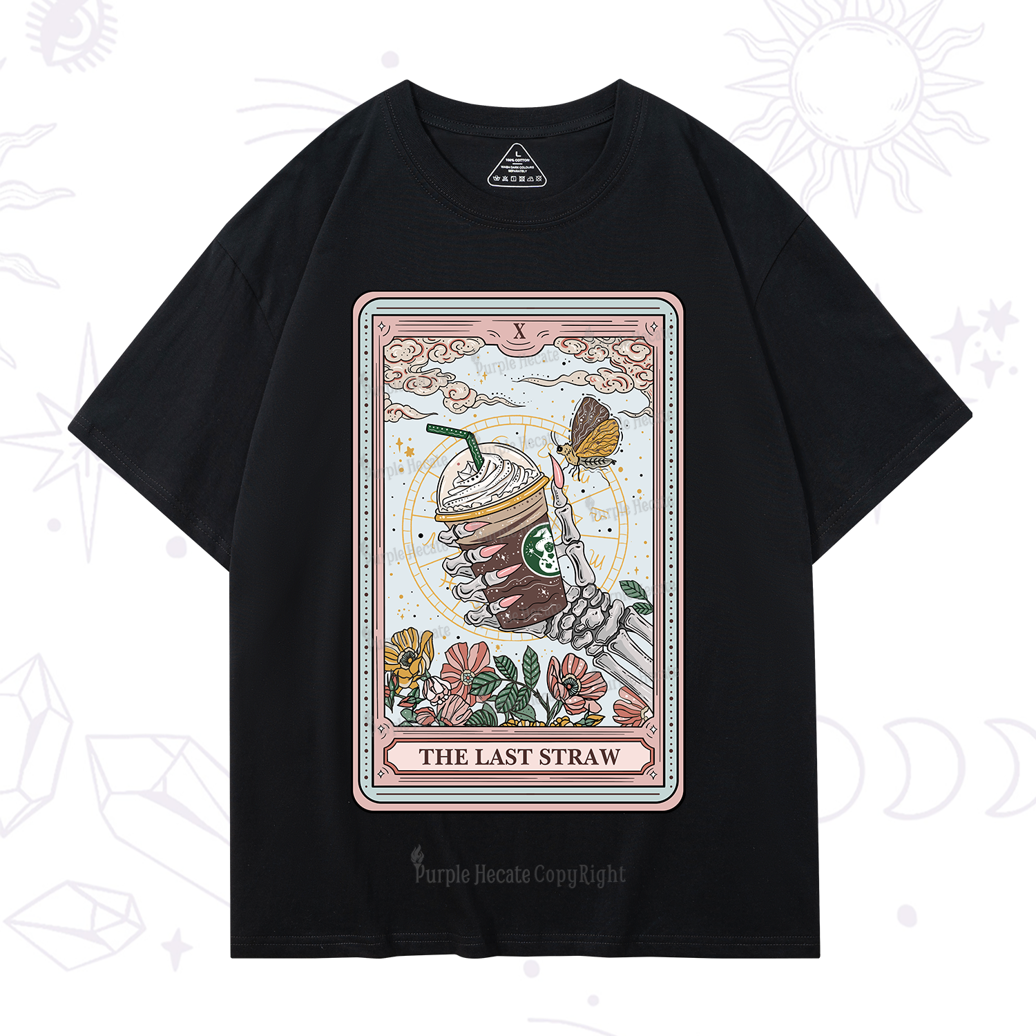 Purplehecate The Last Straw Tarot T-Shirt