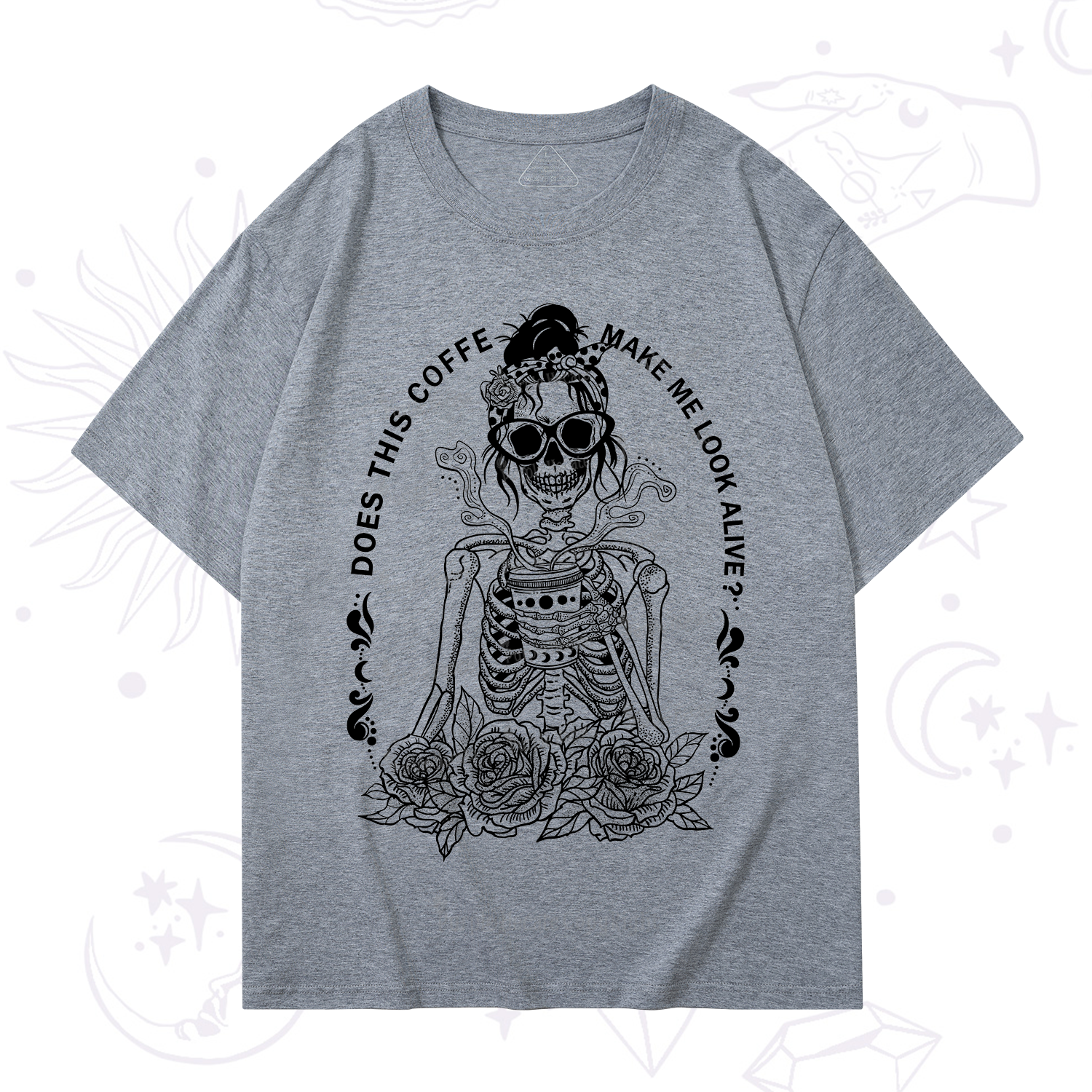 Purplehecate Does This Coffee Make Me Look Alive T-Shirt