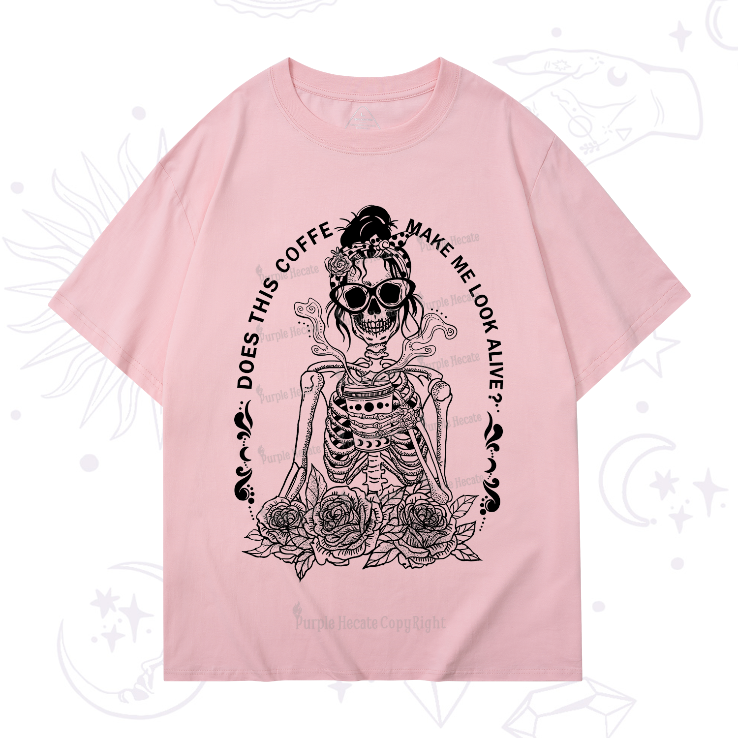 Purplehecate Does This Coffee Make Me Look Alive T-Shirt