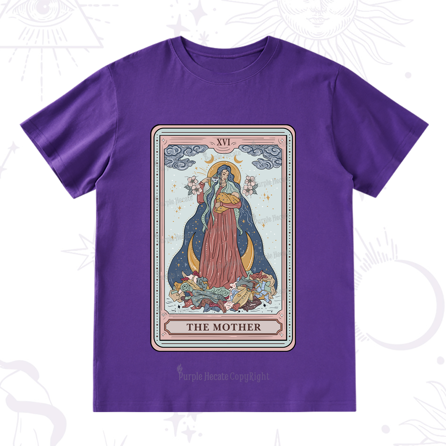 Purplehecate The Mother Tarot T-Shirt