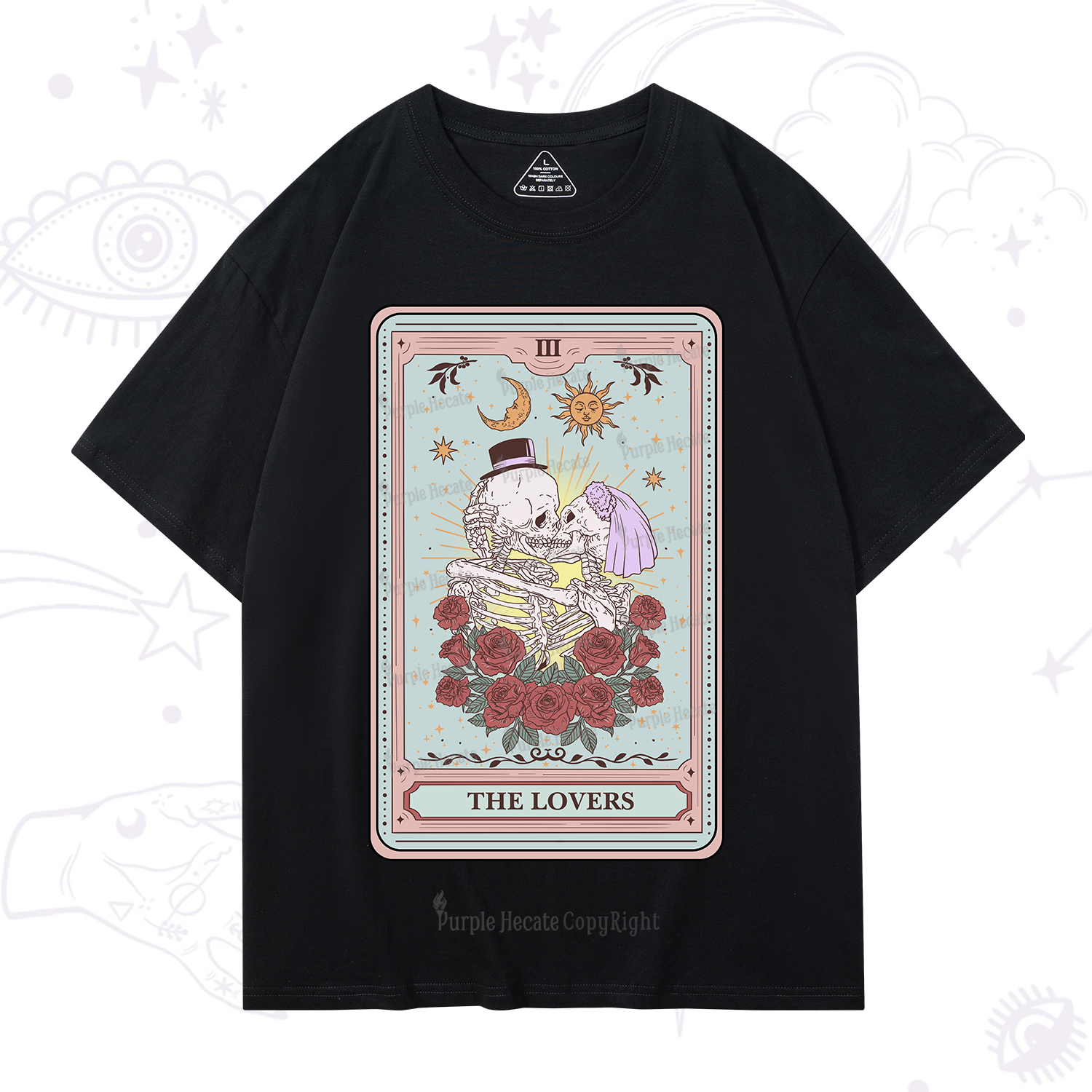 Purplehecate The Lovers Tarot T-Shirt