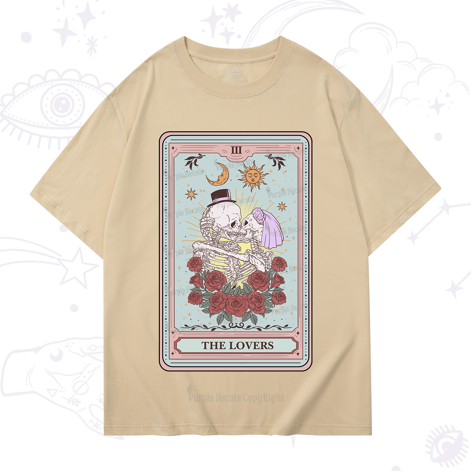 Purplehecate The Lovers Tarot T-Shirt