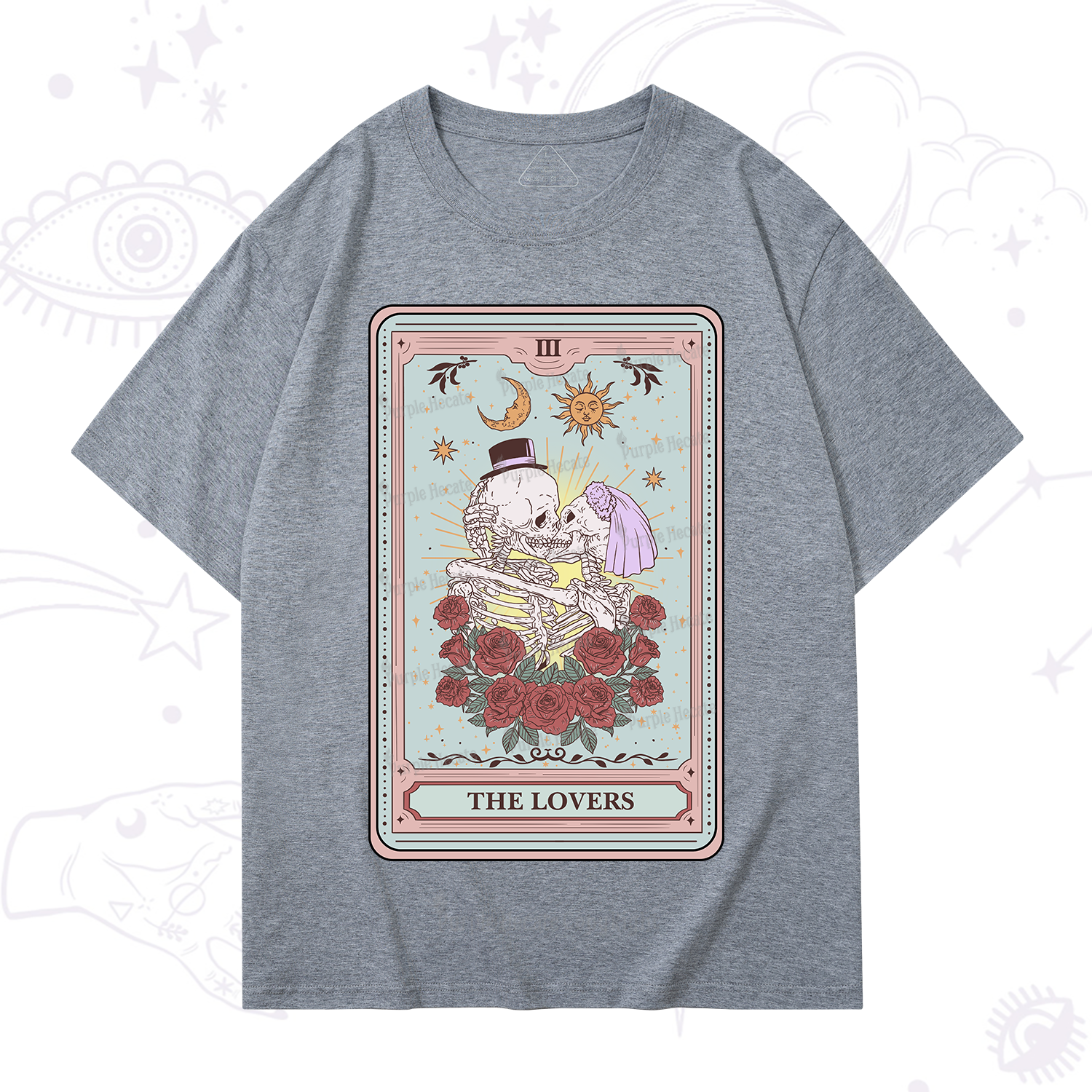 Purplehecate The Lovers Tarot T-Shirt