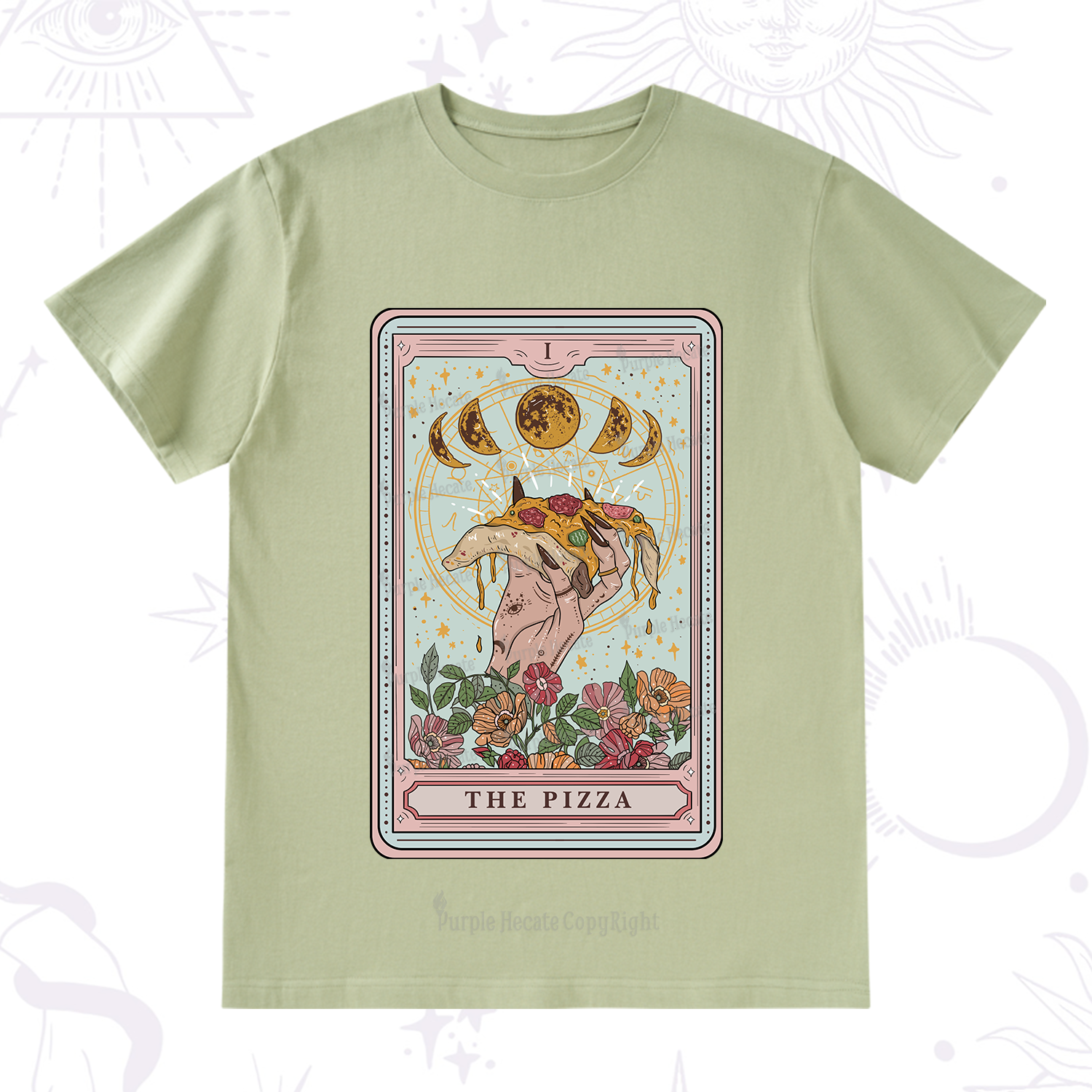 Purplehecate The Pizza Tarot T-Shirt