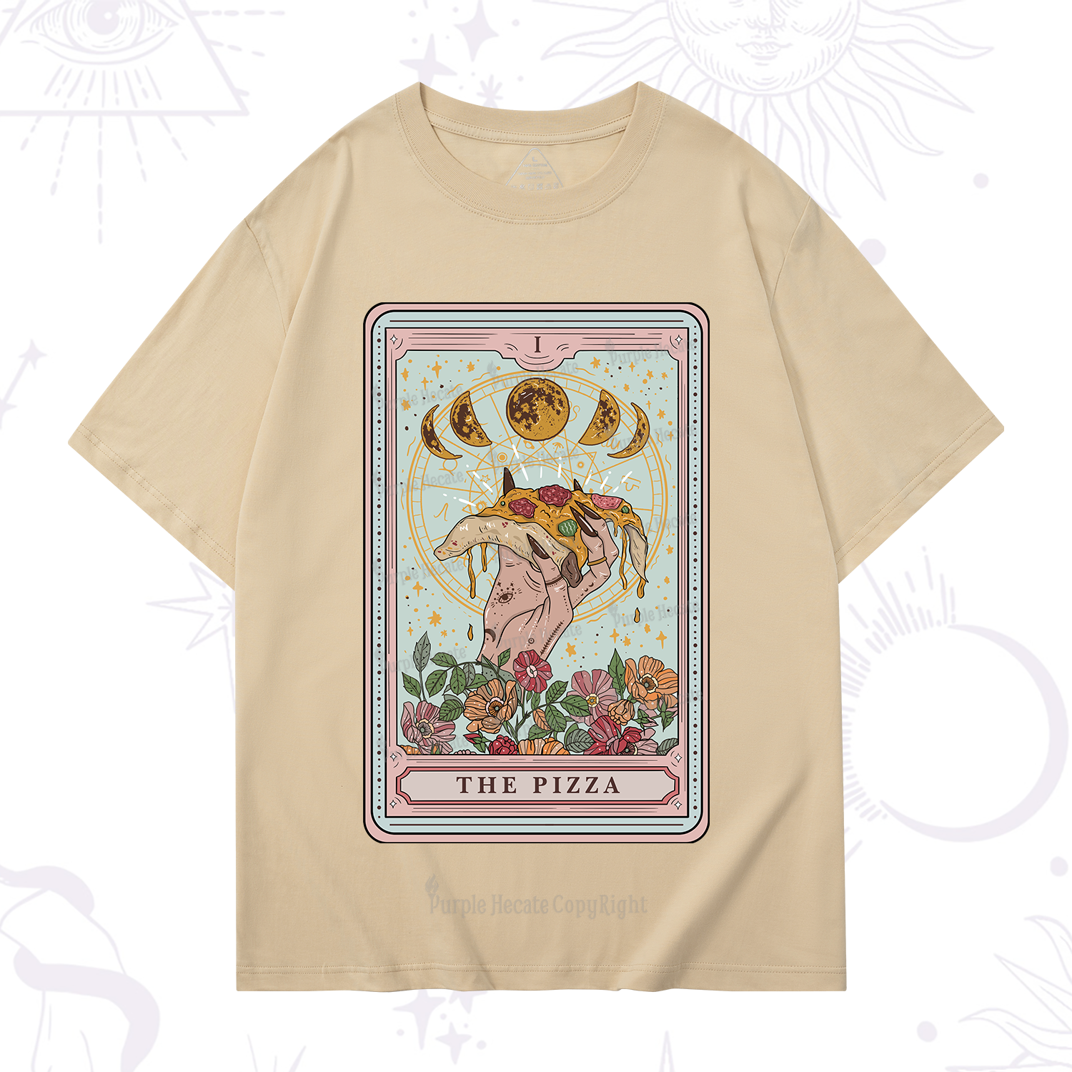 Purplehecate The Pizza Tarot T-Shirt