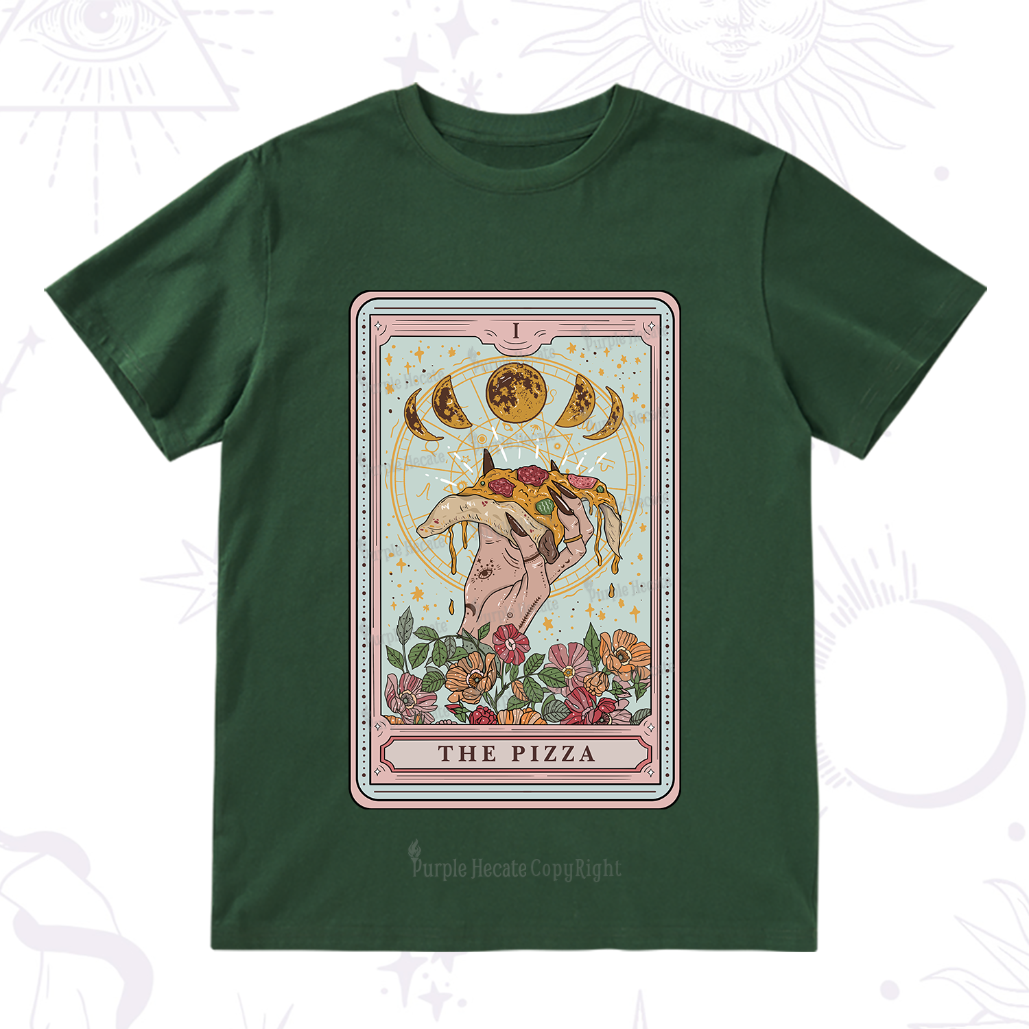 Purplehecate The Pizza Tarot T-Shirt