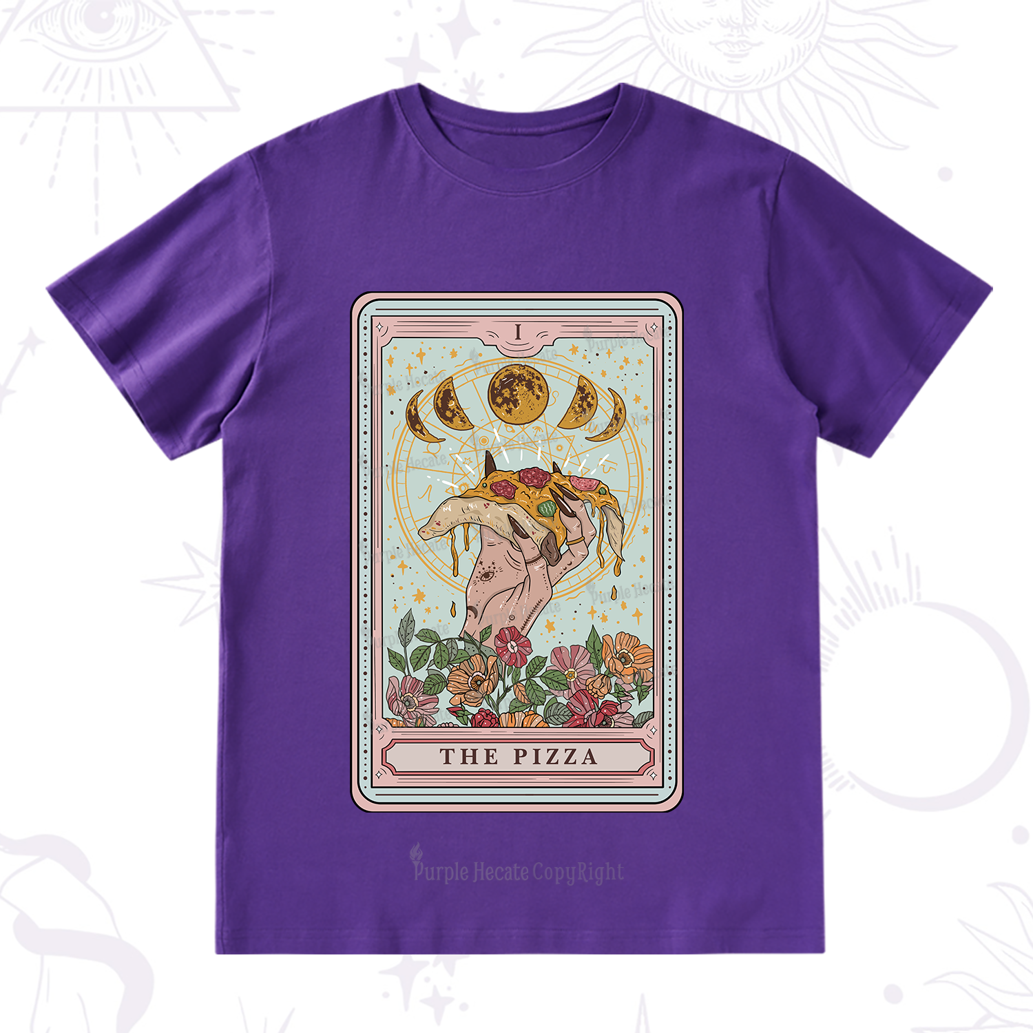 Purplehecate The Pizza Tarot T-Shirt