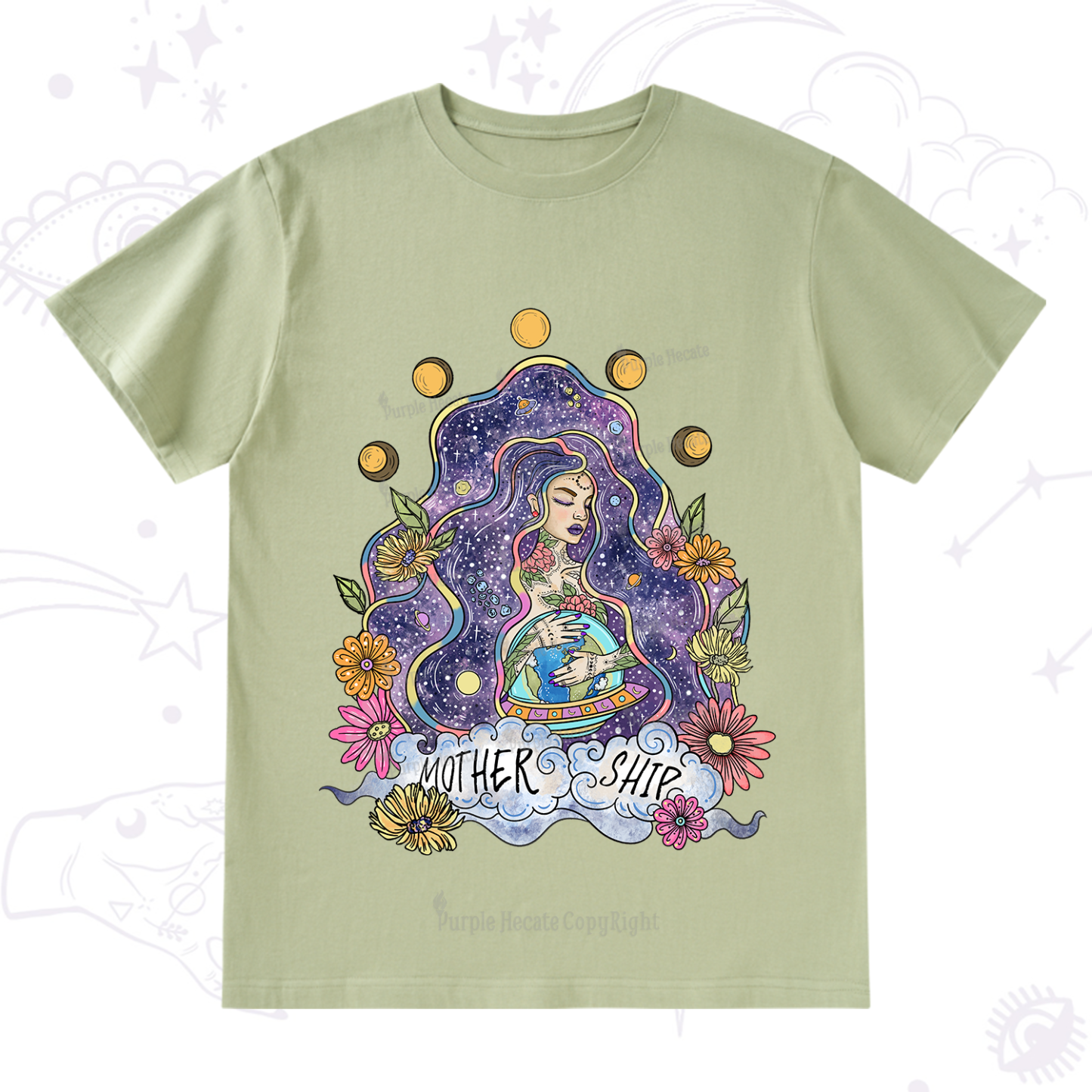 Purplehecate Mother Ship T-Shirt