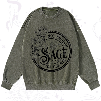 Purplehecate Not Enough Smudge for This Shit Washed Sweatshirt