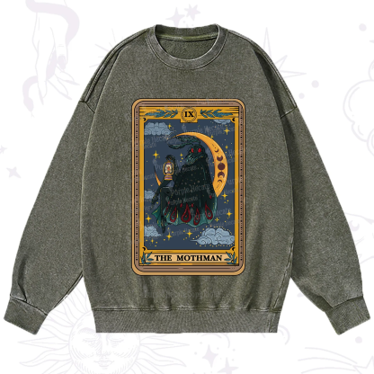 Purplehecate The Mothmen Tarot Washed Sweatshirt