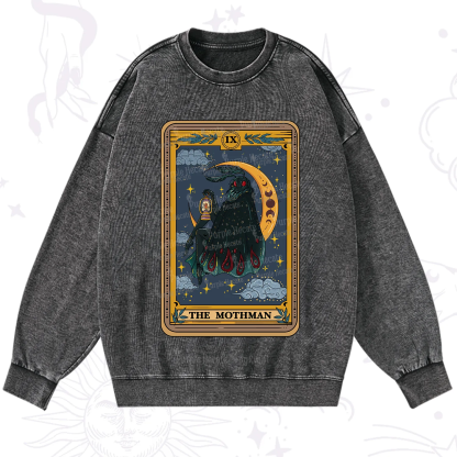 Purplehecate The Mothmen Tarot Washed Sweatshirt