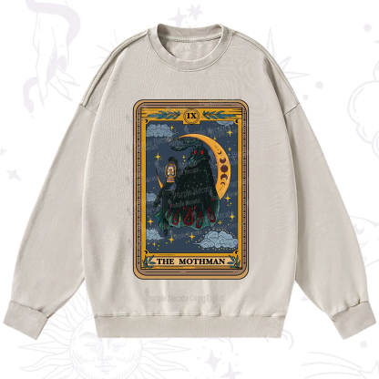Purplehecate The Mothmen Tarot Washed Sweatshirt