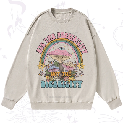 Purplehecate See The Possibility Not The Disability Washed Sweatshirt