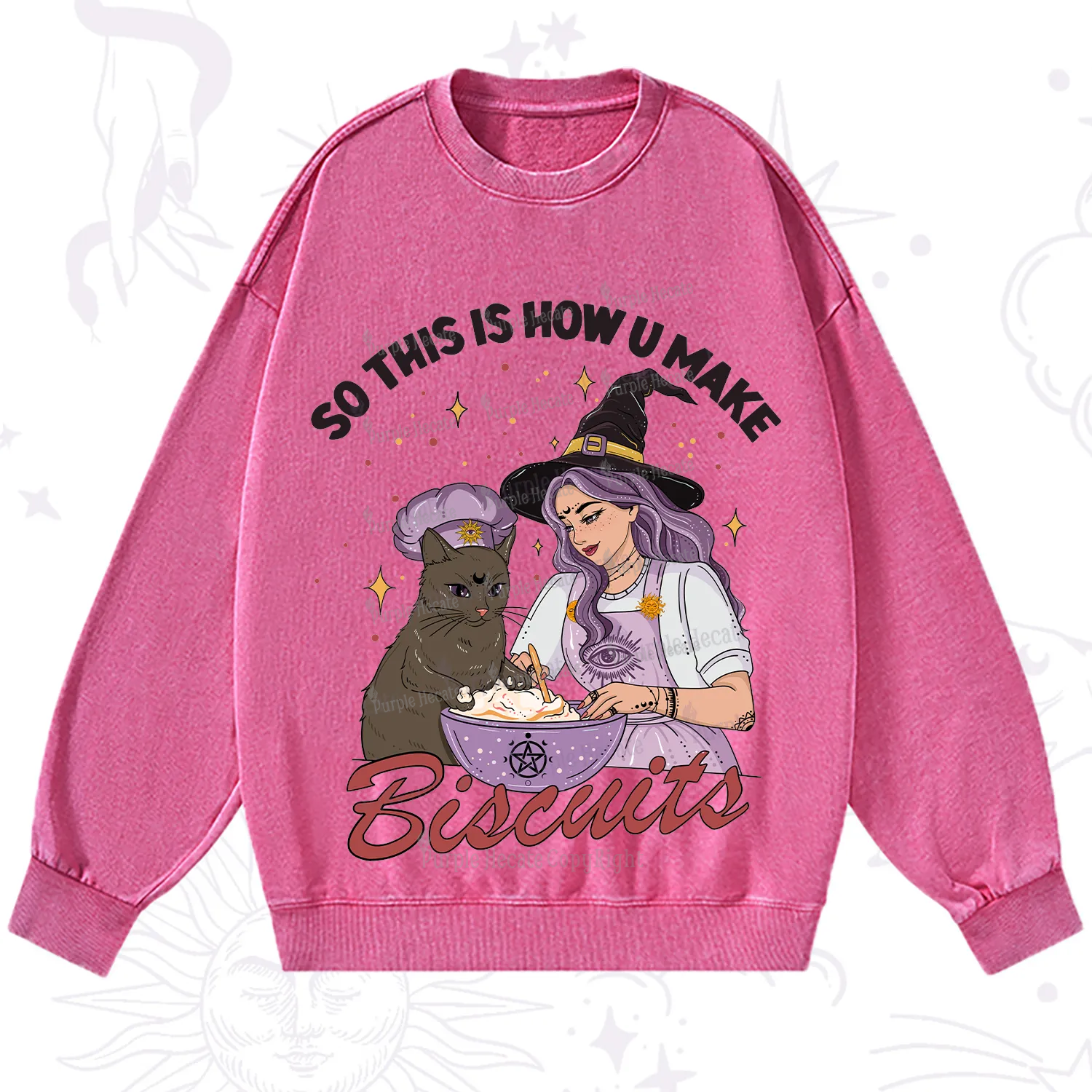 Purplehecate So This Is How You Make Biscuits Washed Sweatshirt