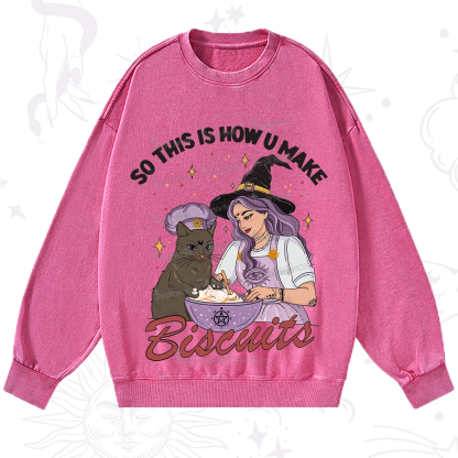 Purplehecate So This Is How You Make Biscuits Washed Sweatshirt