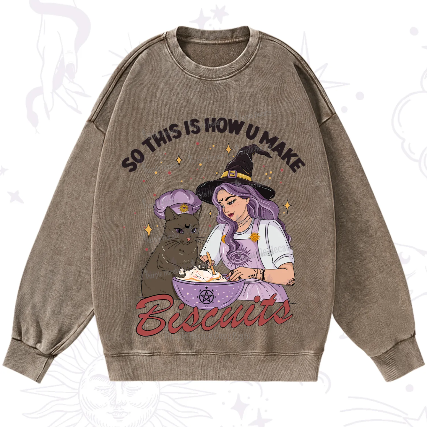Purplehecate So This Is How You Make Biscuits Washed Sweatshirt